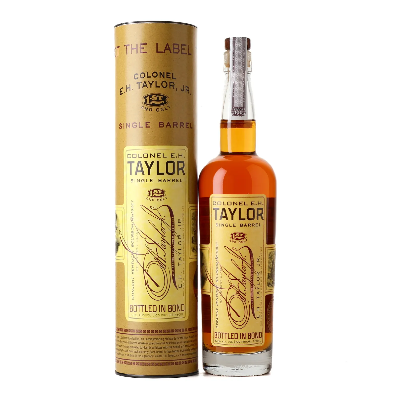 Colonel E.H. Taylor Single Barrel Bourbon Frugal MacDoogal Private Barrel Selection, New American Oak Cask, 2021, 50% whisky bottle