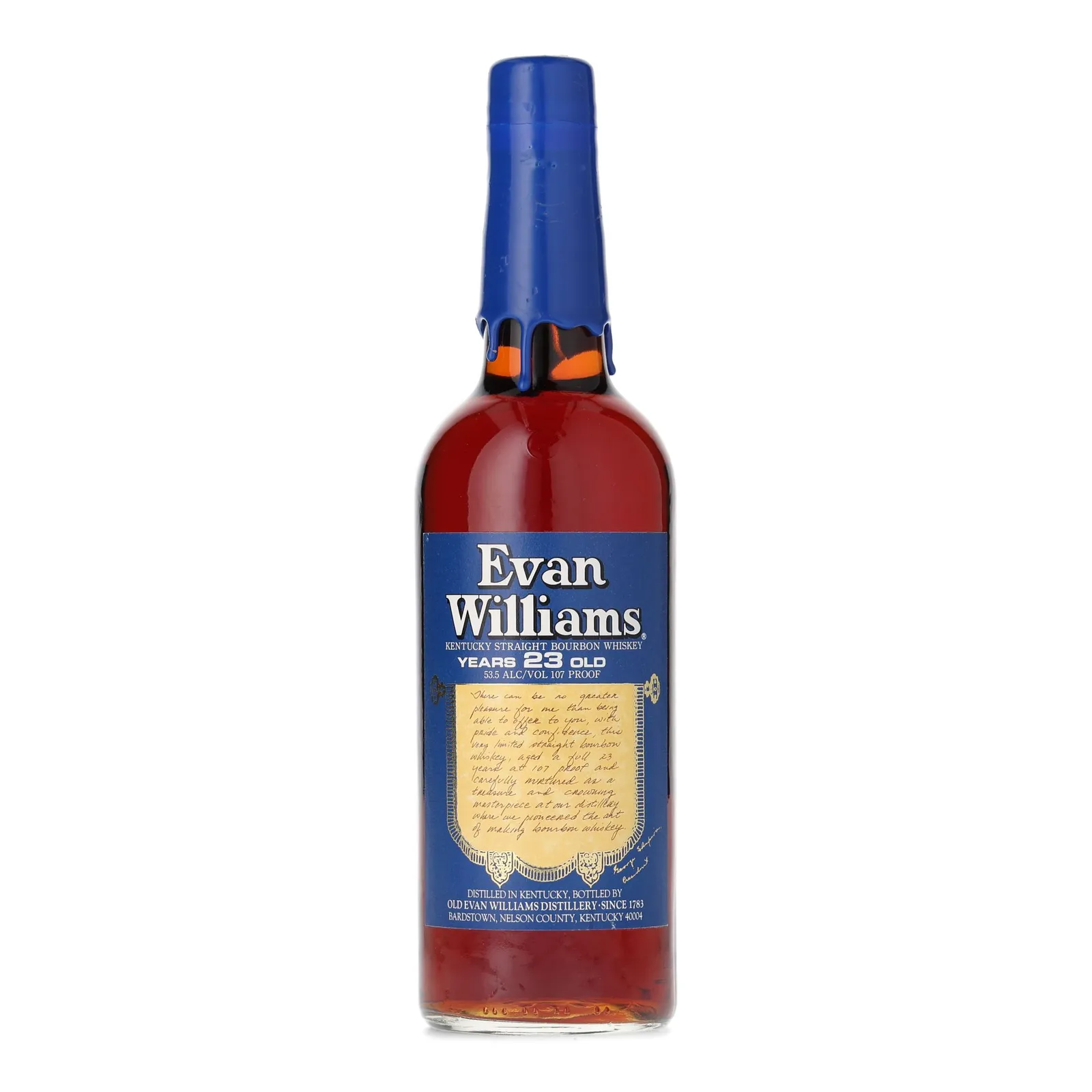 Evan Williams 23 Year Old, 1972, 53.5% whisky bottle