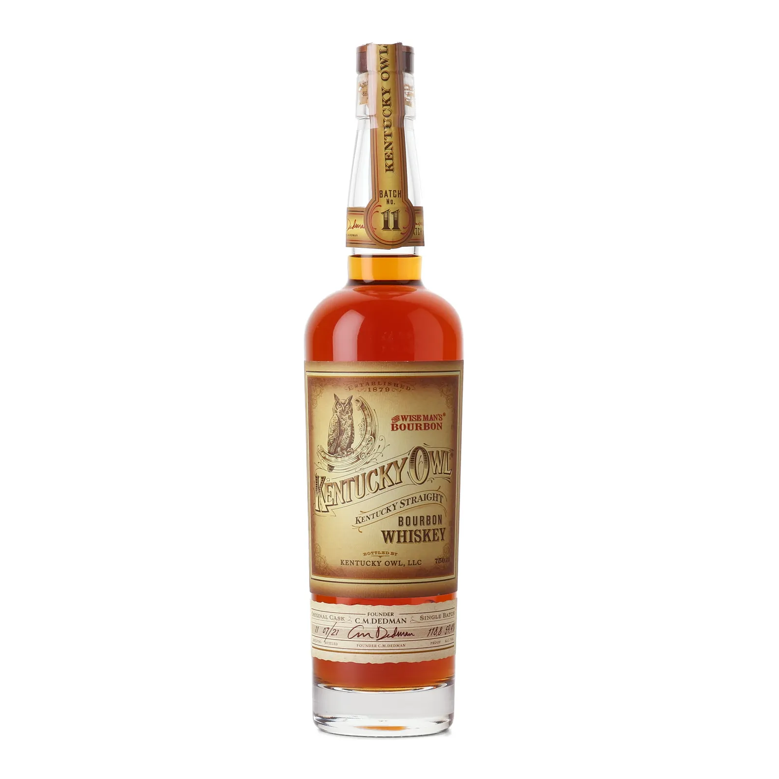 Kentucky Owl Bourbon Batch No. 11, 2021, 59.4%, 75cl whisky bottle