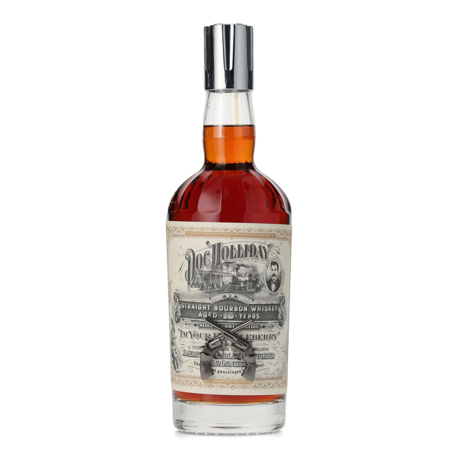 Doc Holliday 'I'm Your Huckleberry' Cask Strength 10 Year Old, Oak Cask, World Whiskey Society, 64.5% whisky bottle