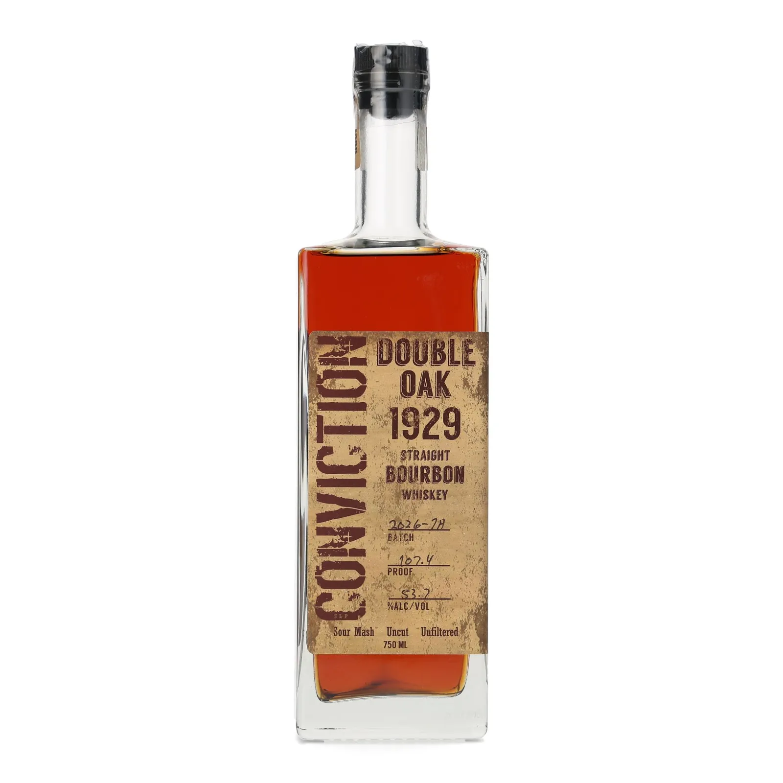 Southern Grace Conviction Double Oak 1929, Batch No. 2026-7A, 53.7% whisky bottle