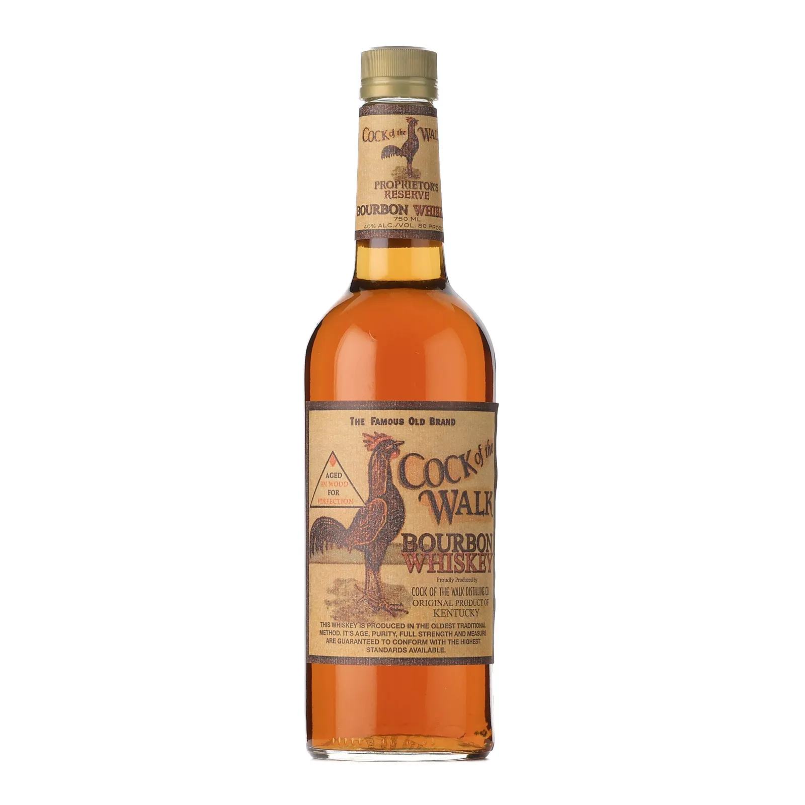 Cock of the Walk Proprietors Reserve Bourbon, Japanese Export, 40% whisky bottle