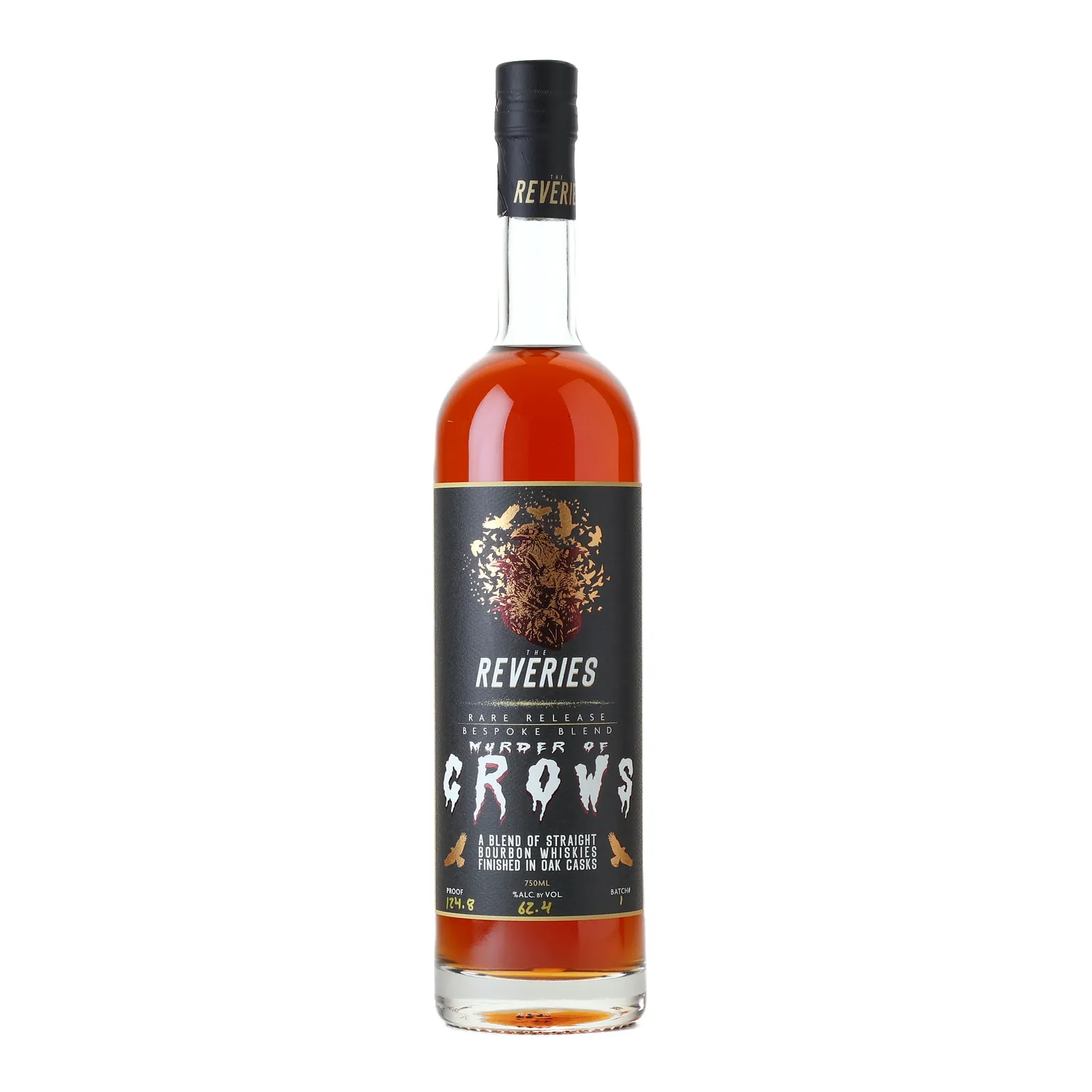 Reveries Murder of Crows Bespoke Blend, Oak Cask, Cask #MOC22, Batch No. 1, The Reveries, 62.4% whisky bottle