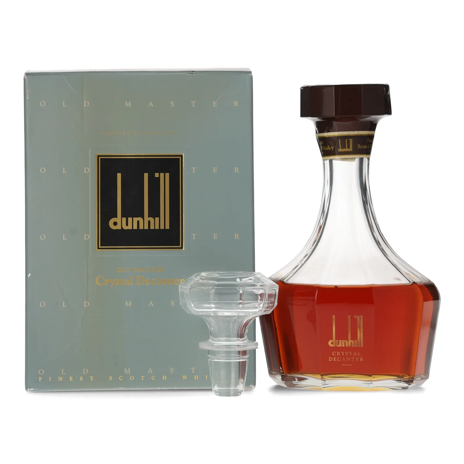 Dunhill Old Master Crystal Decanter whisky bottle