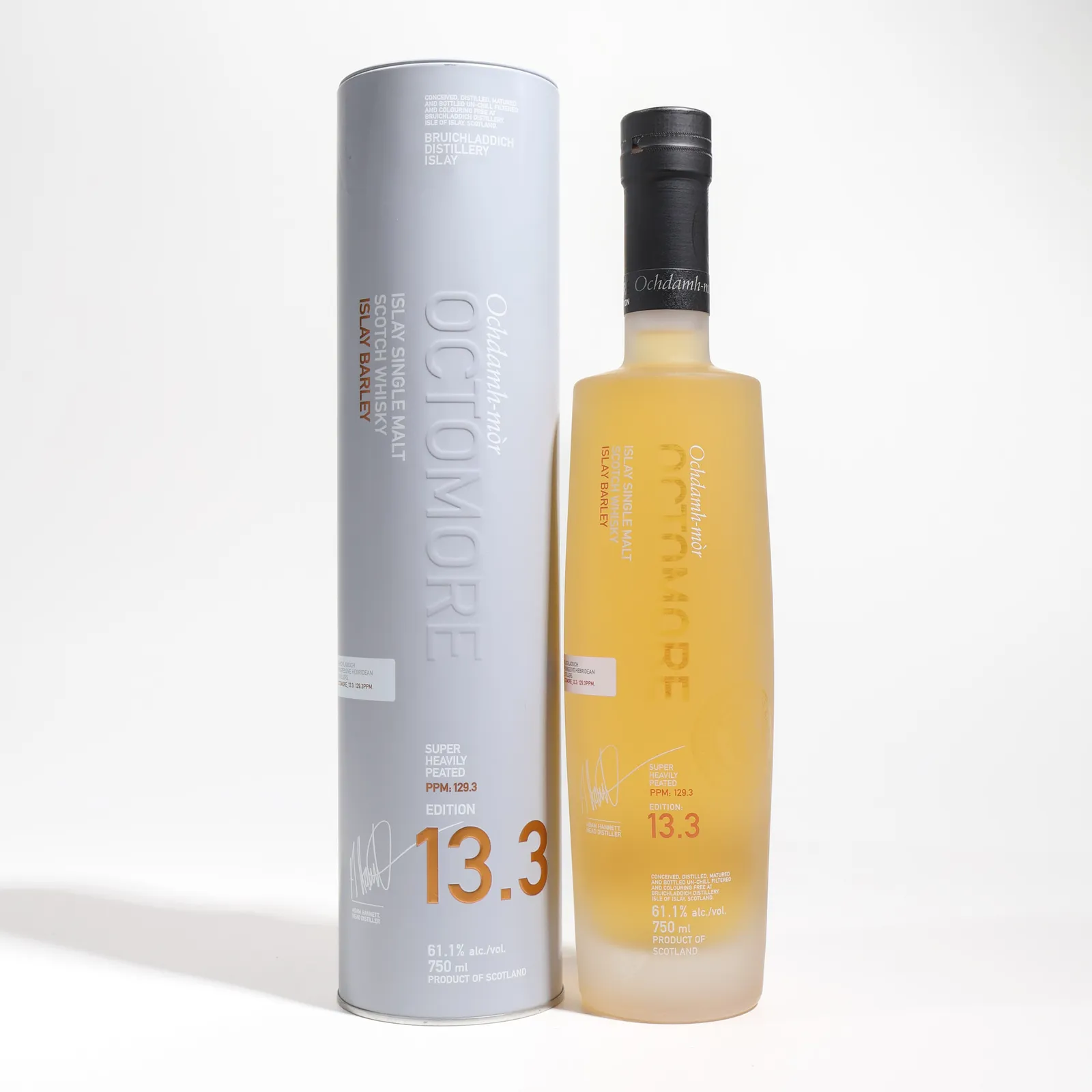 Octomore 13.3 5 Year Old, Bourbon & European Oak Cask, 2022, 61.1% whisky bottle
