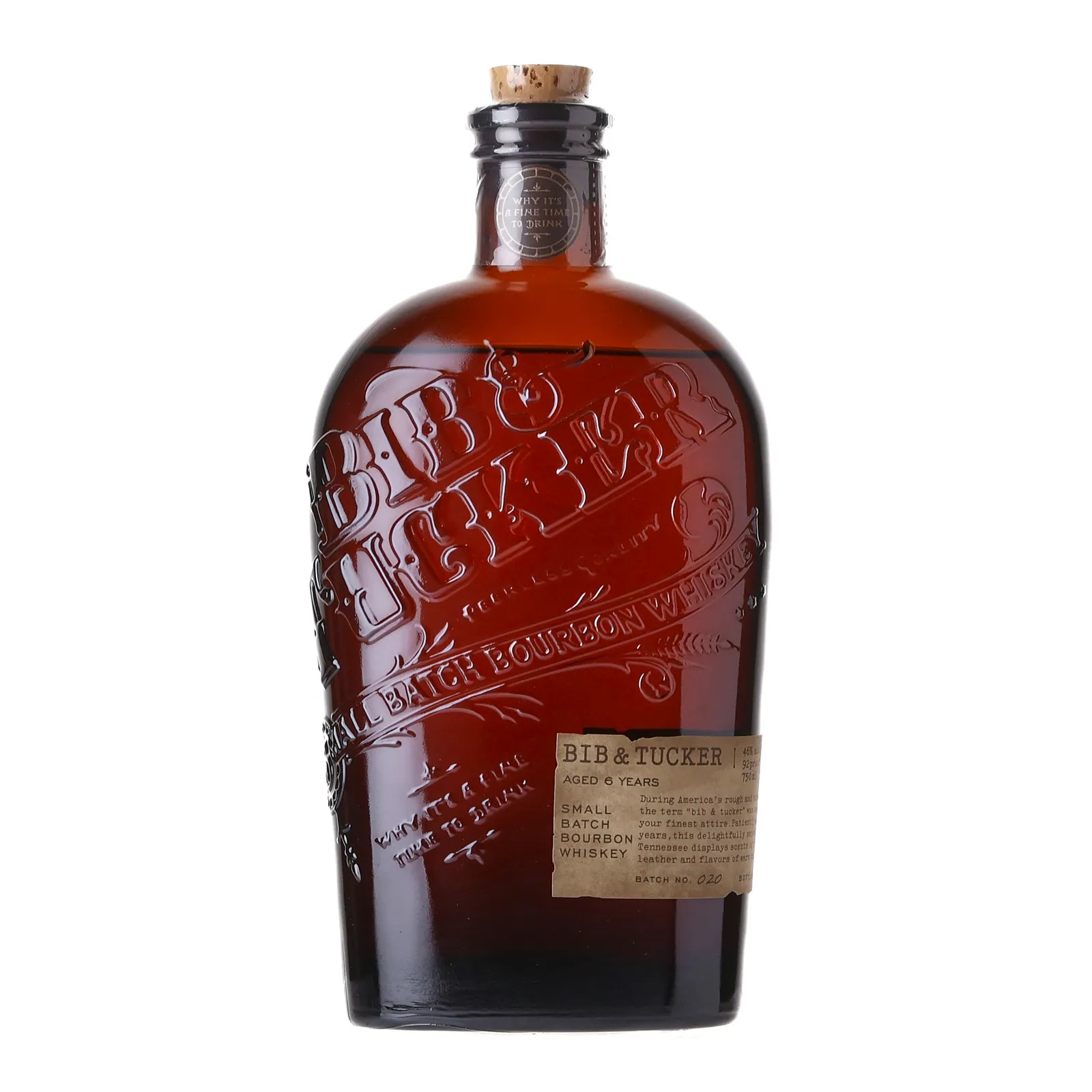 Bib & Tucker 6 Year Small Batch Bourbon, American Oak Cask, 2014, 46% whisky bottle
