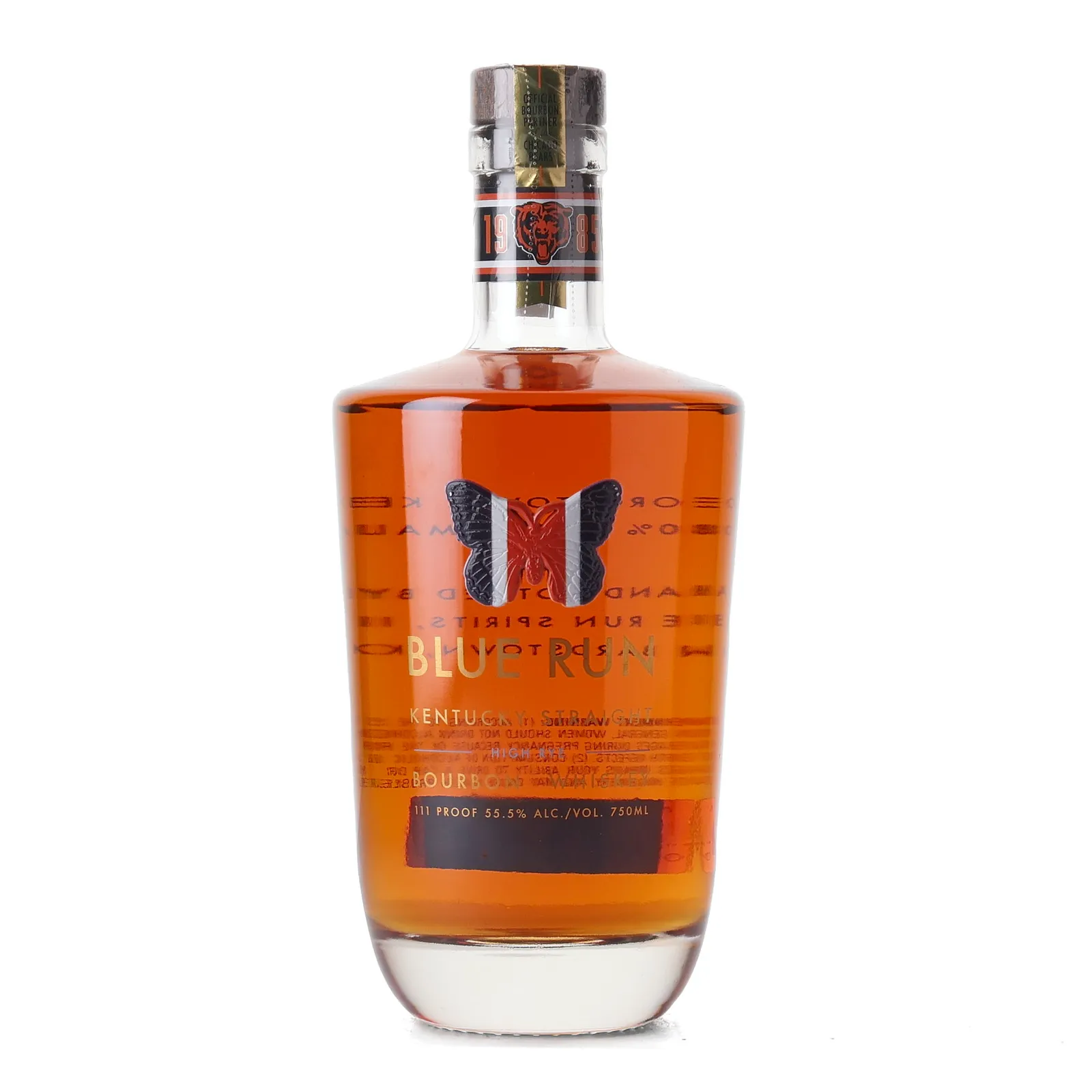 Blue Run High Rye: 1985 Bears Limited Edition 4 Year Old, 2025, 55.5% whisky bottle