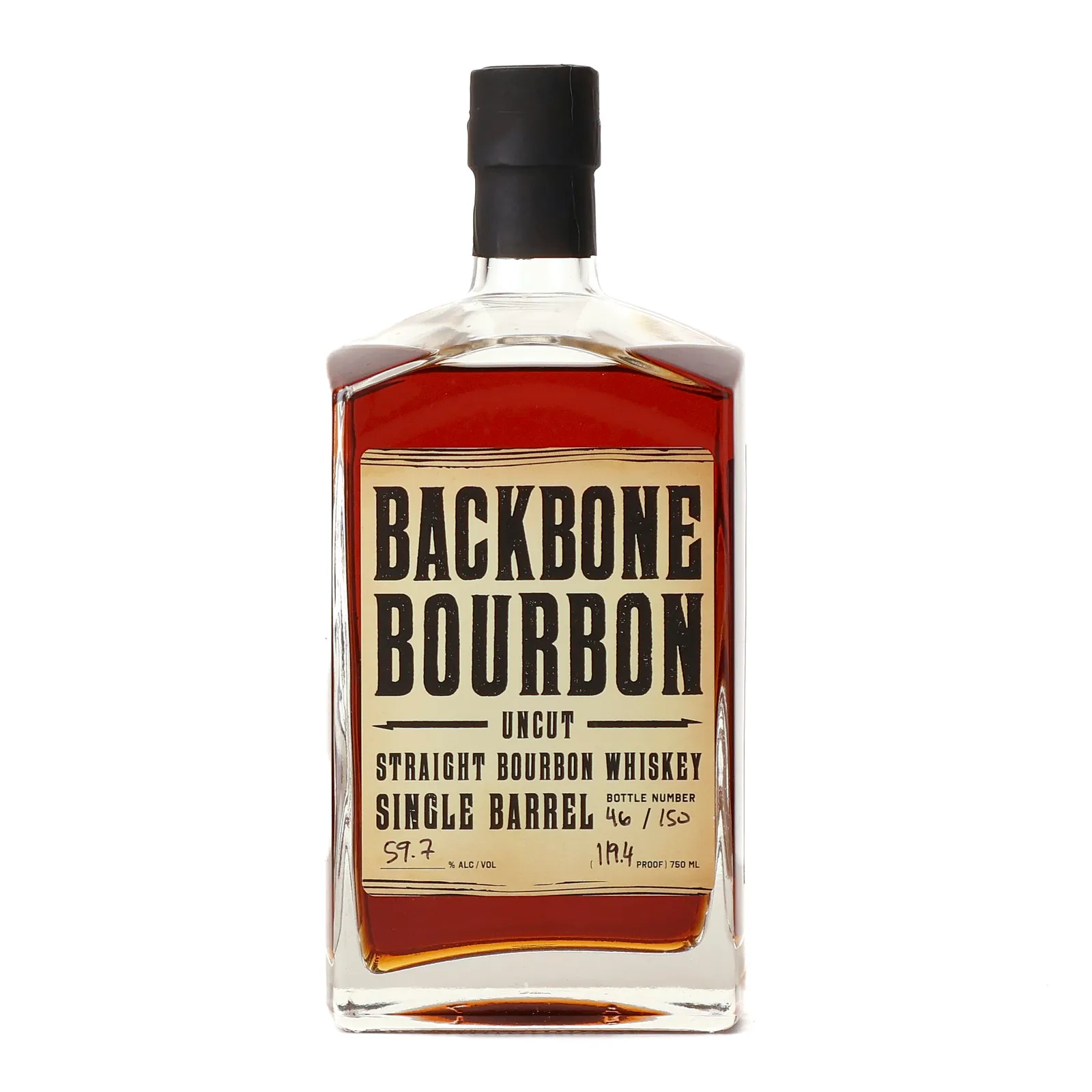 Backbone Uncut Naptown Bourbon Club Private Barrel Selection 5 Year Old, Cask #S1157, Cigar Batch, 2018, Backbone Bourbon Co., 59.7% whisky bottle