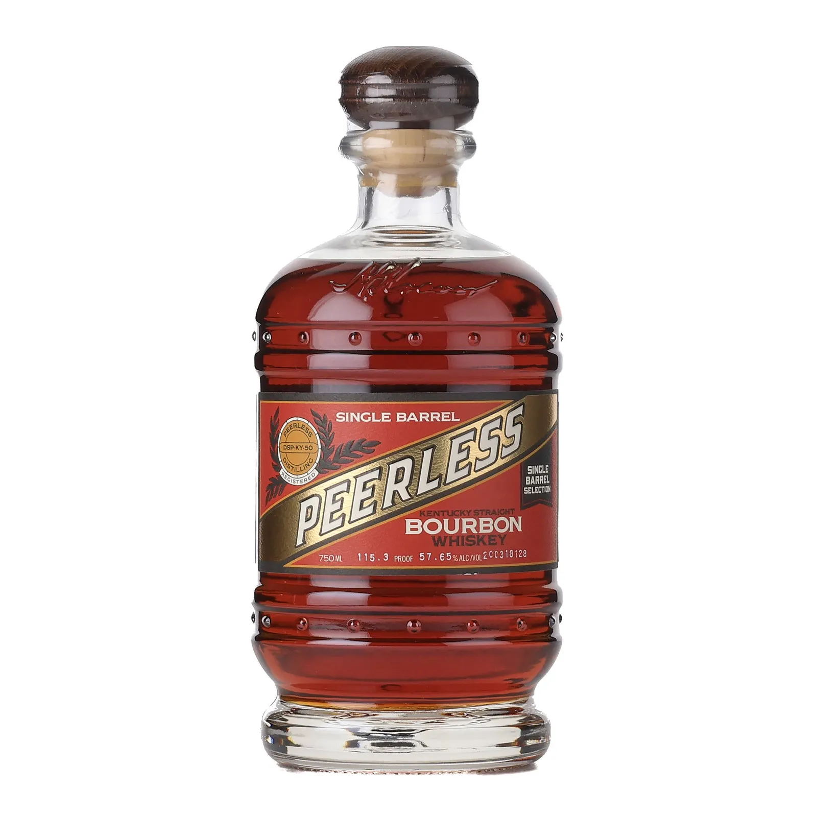 Peerless Single Barrel Bourbon Oak'D Selection, 57.65% whisky bottle