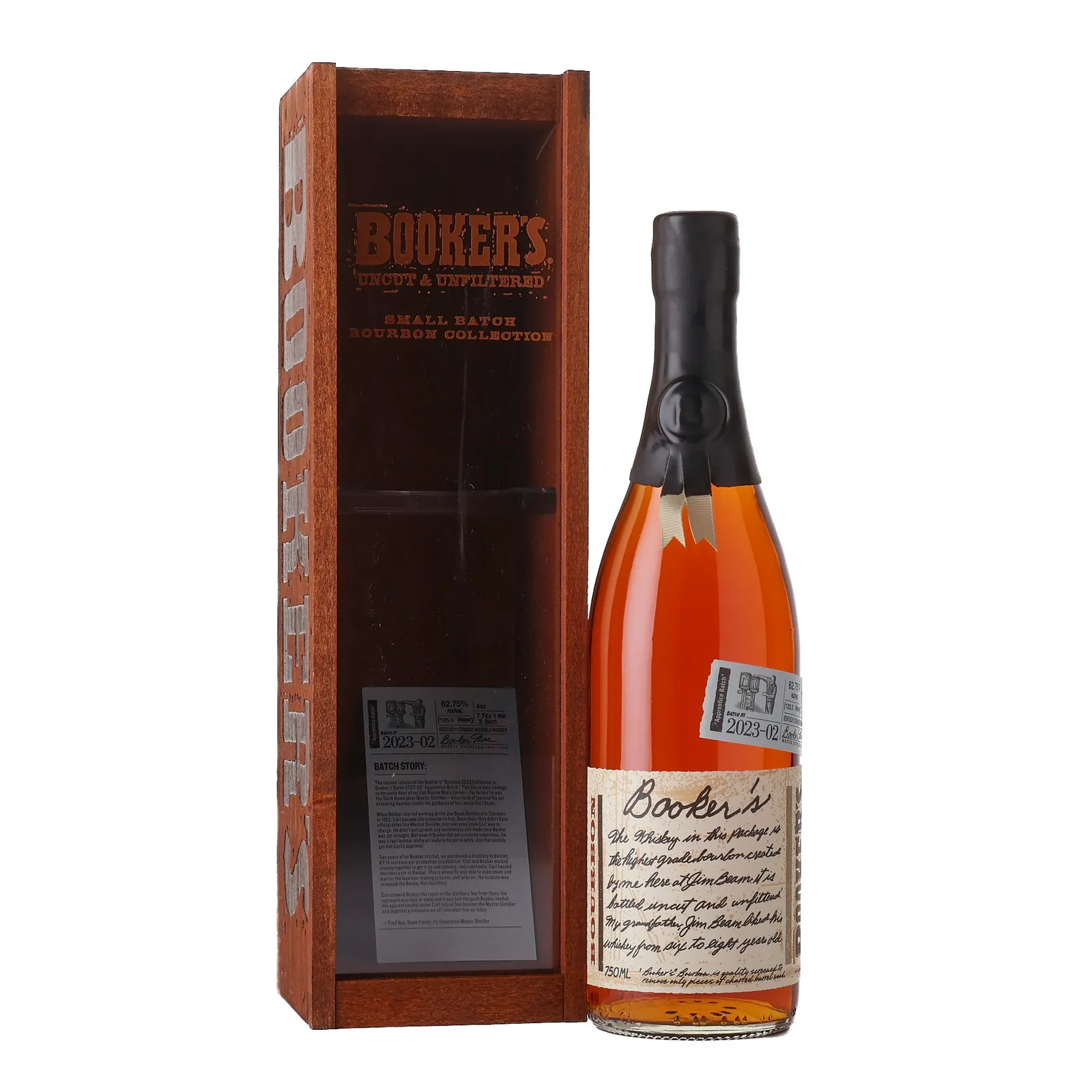 Booker's Apprentice Batch No. 7 Year Old, Batch No. 2023-02, 2023, 62.75% whisky bottle