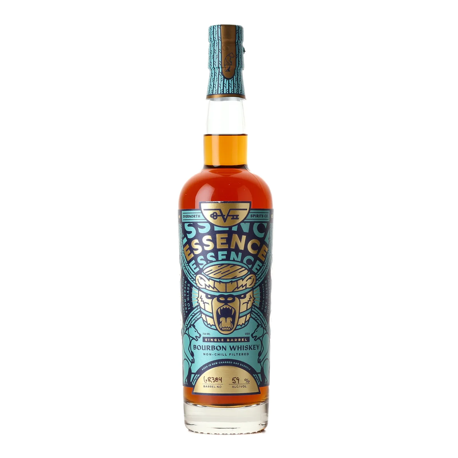 Evernorth Spirits Essence 8 Year Old, New Charred Oak Cask, Cask #GR384, 59% whisky bottle