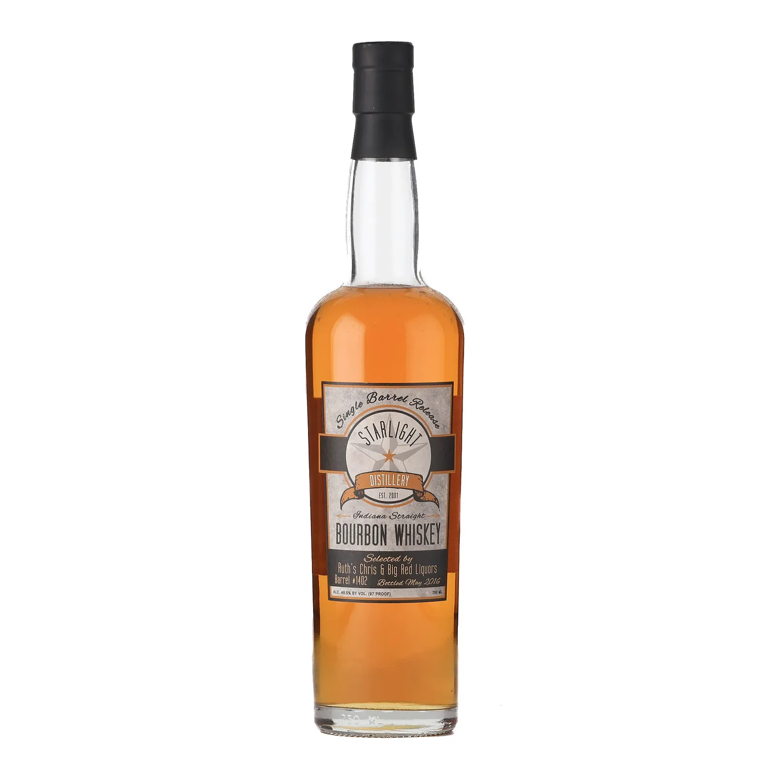 Starlight Ruth's Chris Private Barrel Selection, Cask #1402, 2016, 48.5% whisky bottle