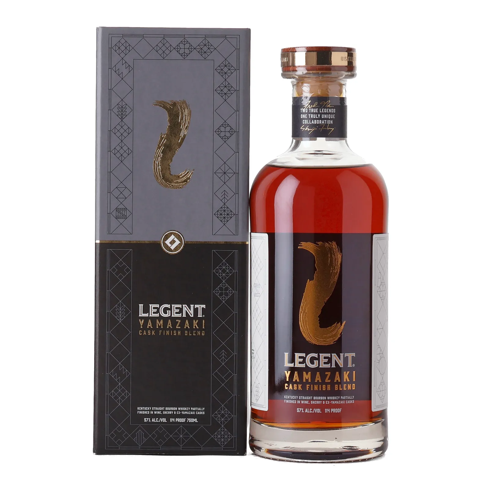 Legent Yamazaki Cask Finish Blend 8 Year Old, French Oak Wine, Ex-Yamazaki & Spanish Oak Sherry Cask, 57% whisky bottle