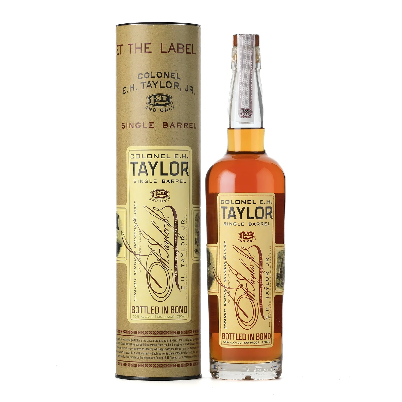 Colonel E.H. Taylor, Jr. Single Barrel, 50% whisky bottle