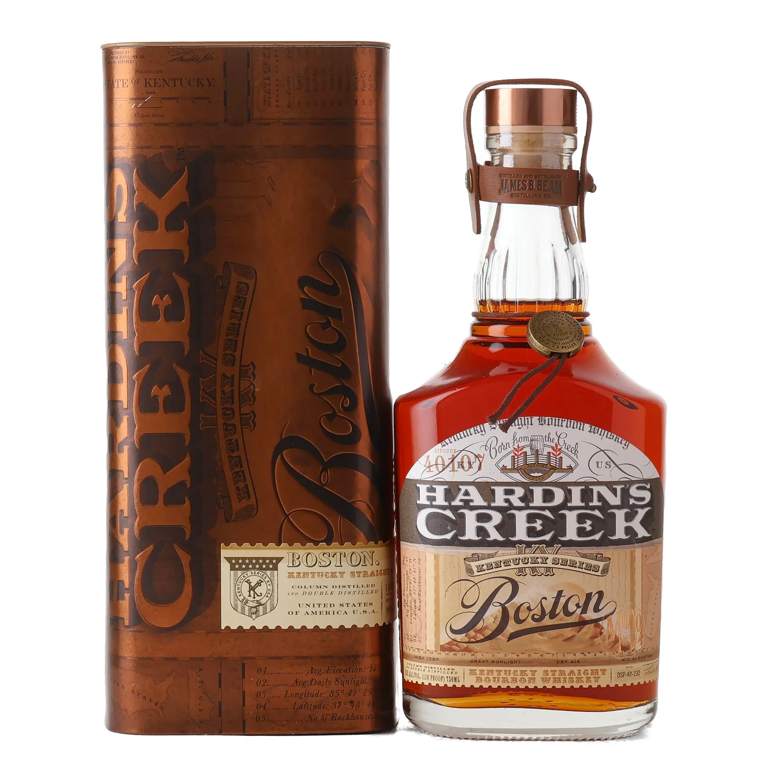 Hardin's Creek 204 Month 'Boston' Bourbon 17 Year Old, New charred American oak Cask, 55% whisky bottle