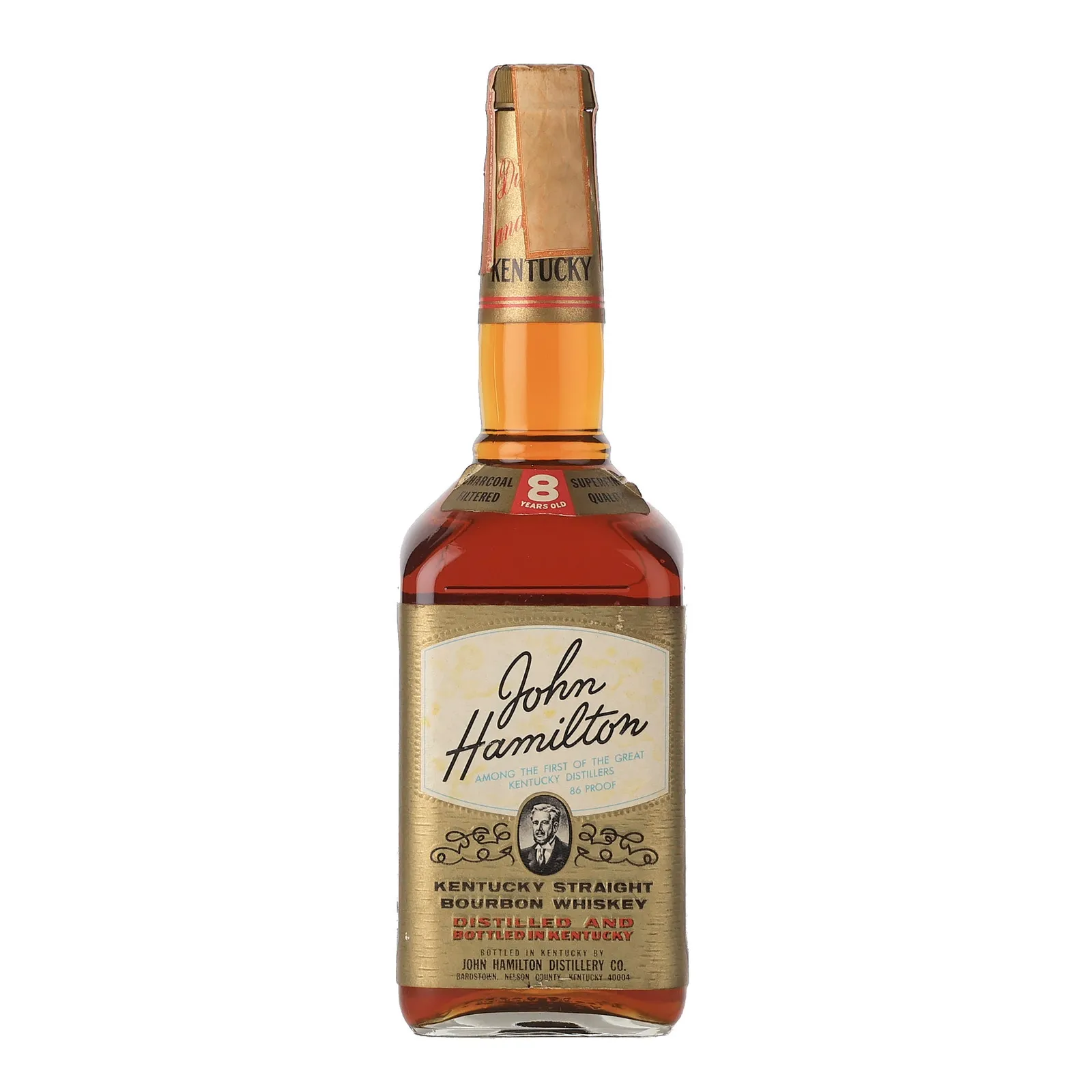 John Hamilton 8 Year Old, Bourbon Cask, 43% whisky bottle