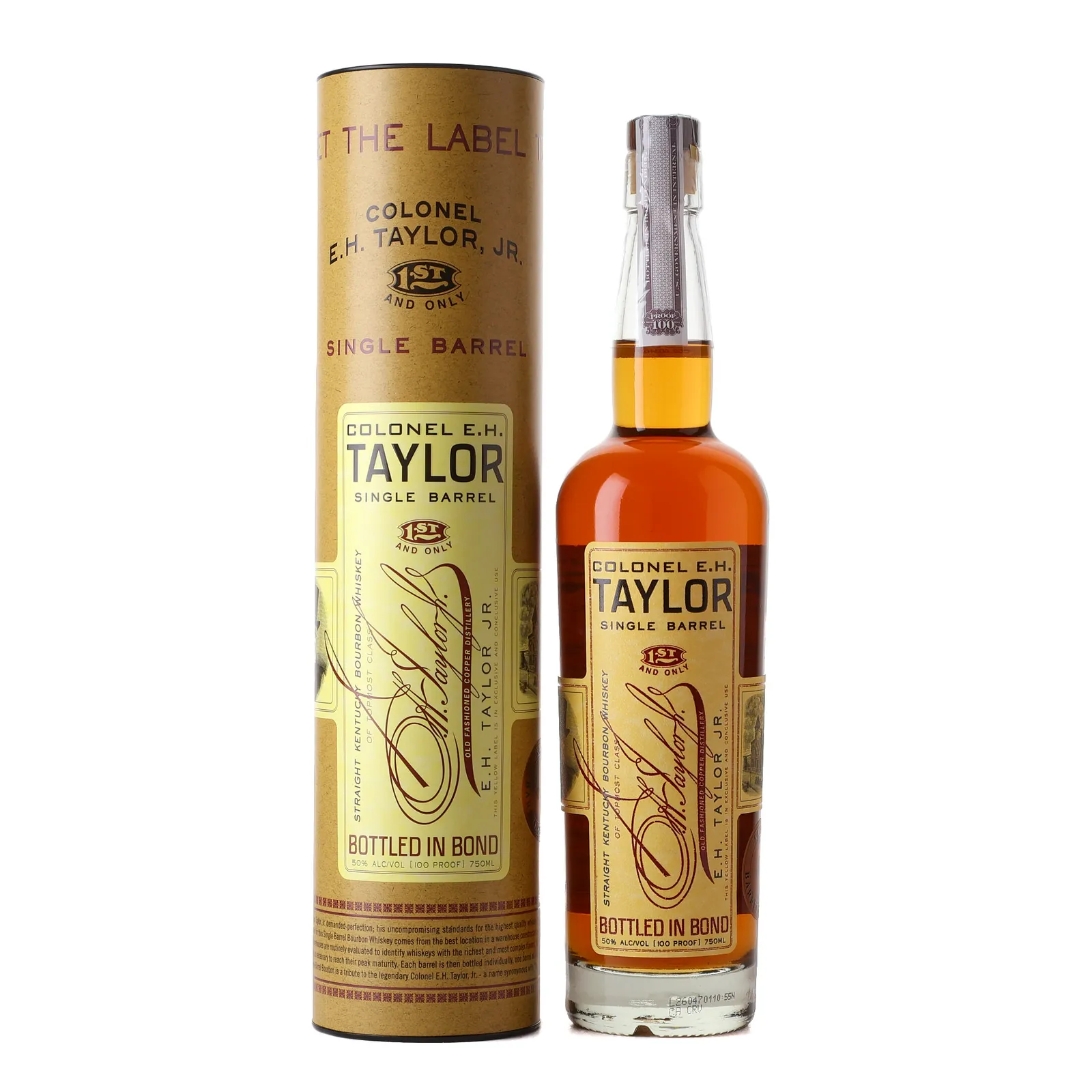 Colonel E.H. Taylor, Jr. Single Barrel 'Bee Liquors' Private Barrel Selection, Cask #40, 2026, 50% whisky bottle