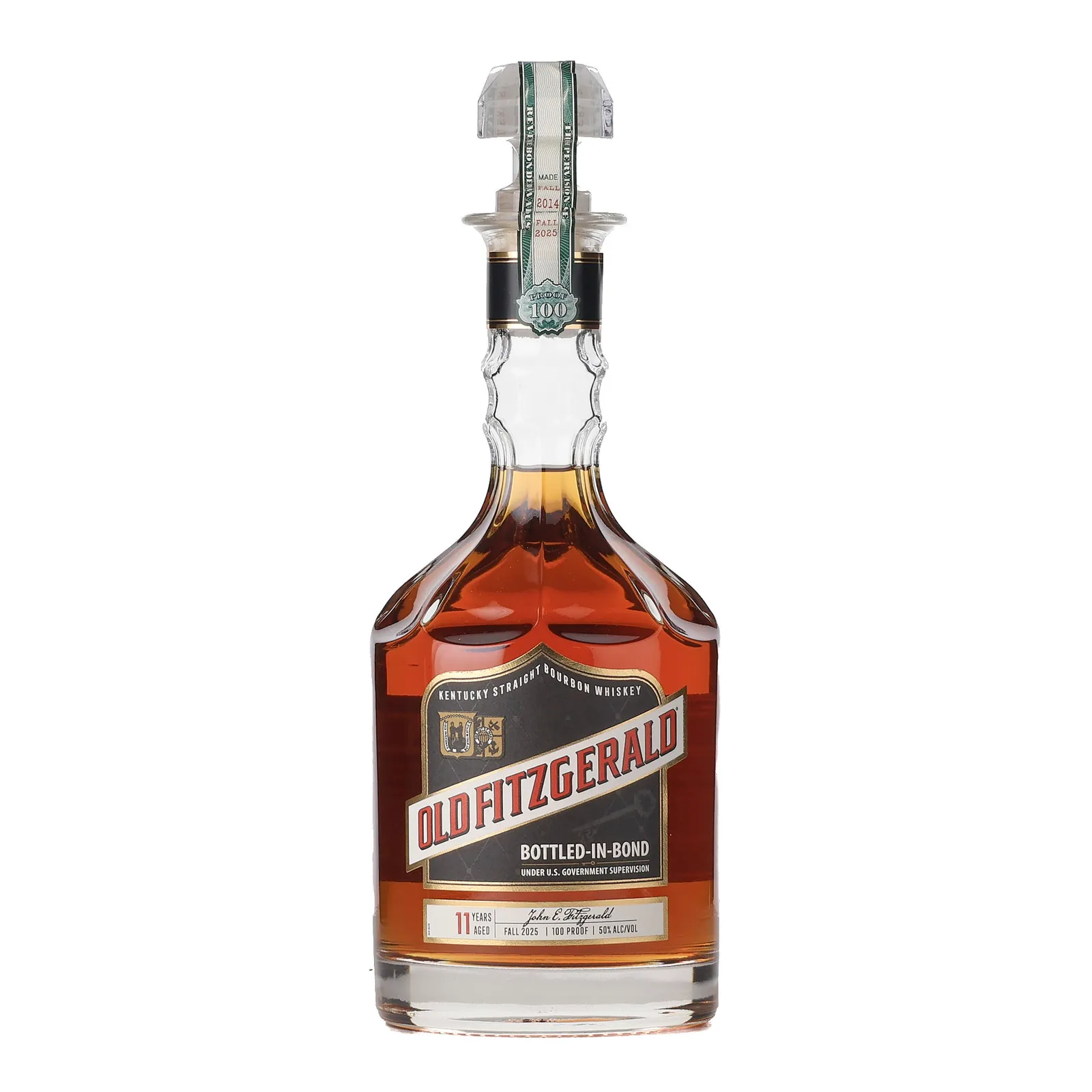 Old Fitzgerald Bottled-in-Bond Decanter 11 Year Old Fall 2025, 2025, 50% whisky bottle