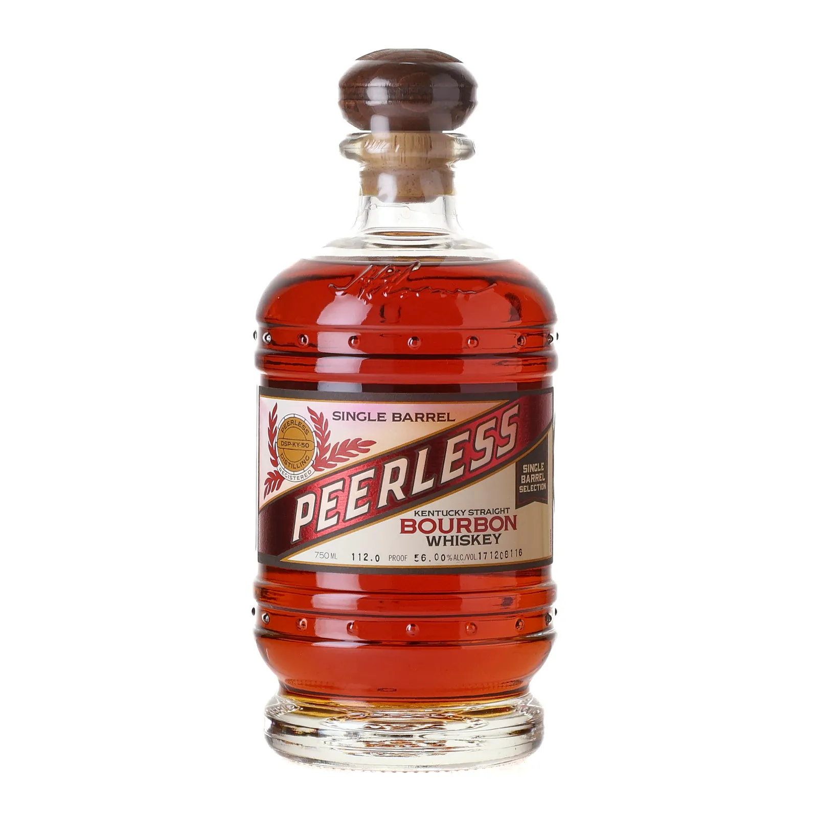 Peerless Bourbon 'Whiskey Tangos' Private Barrel Selection, Cask #171208116, 56% whisky bottle