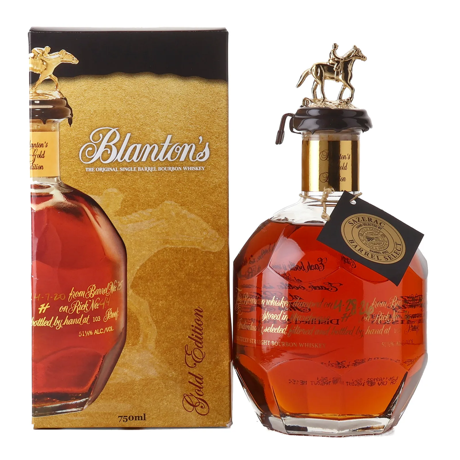 Blanton's Gold Edition, Cask #052, 2020, 51.5% whisky bottle