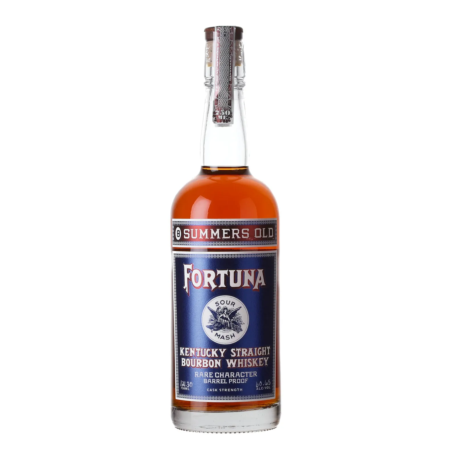 Fortuna 8 Summers Old 8 Year Old, New Charred Oak Cask, 60.6% whisky bottle