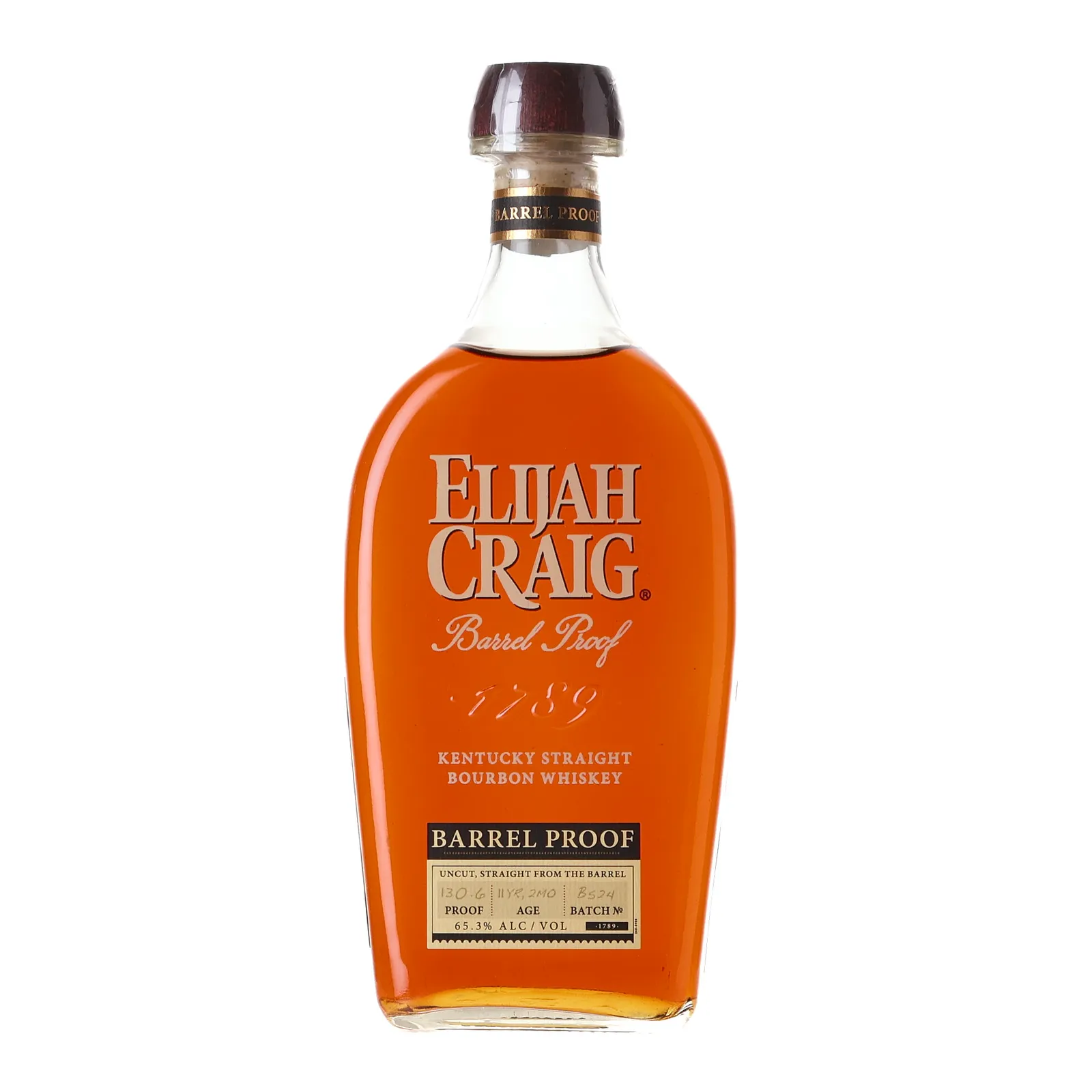 Elijah Craig Barrel Proof 11 Year Old, Batch No. B524, 2024, 65.3% whisky bottle