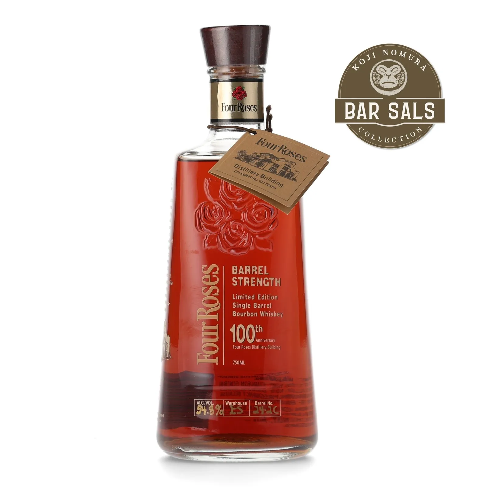 Four Roses 100th Anniversary Limited Edition Single Barrel 17 Year Old, Cask #24-2C, 2010, 54.8% whisky bottle