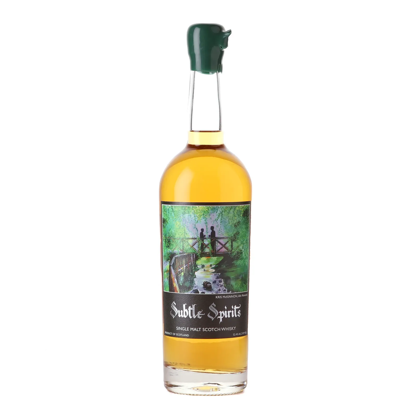 Glen Grant Idle Moments 23 Year Old, Bourbon Cask, 2016, Subtle Spirits, 52.4% whisky bottle