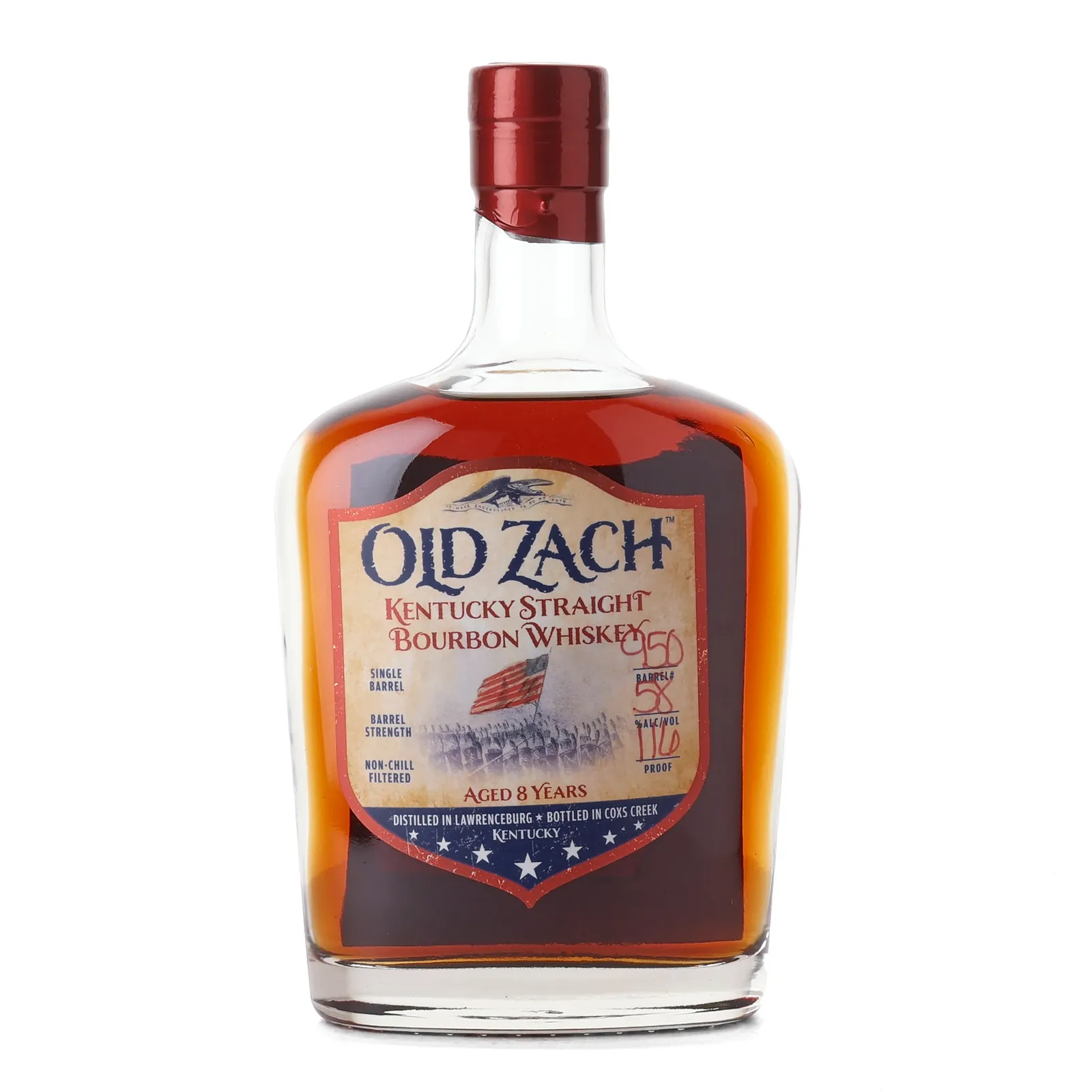 Old Zach 8 Year Old, Cask #950, Cox's Creek Distilling Co., 58% whisky bottle