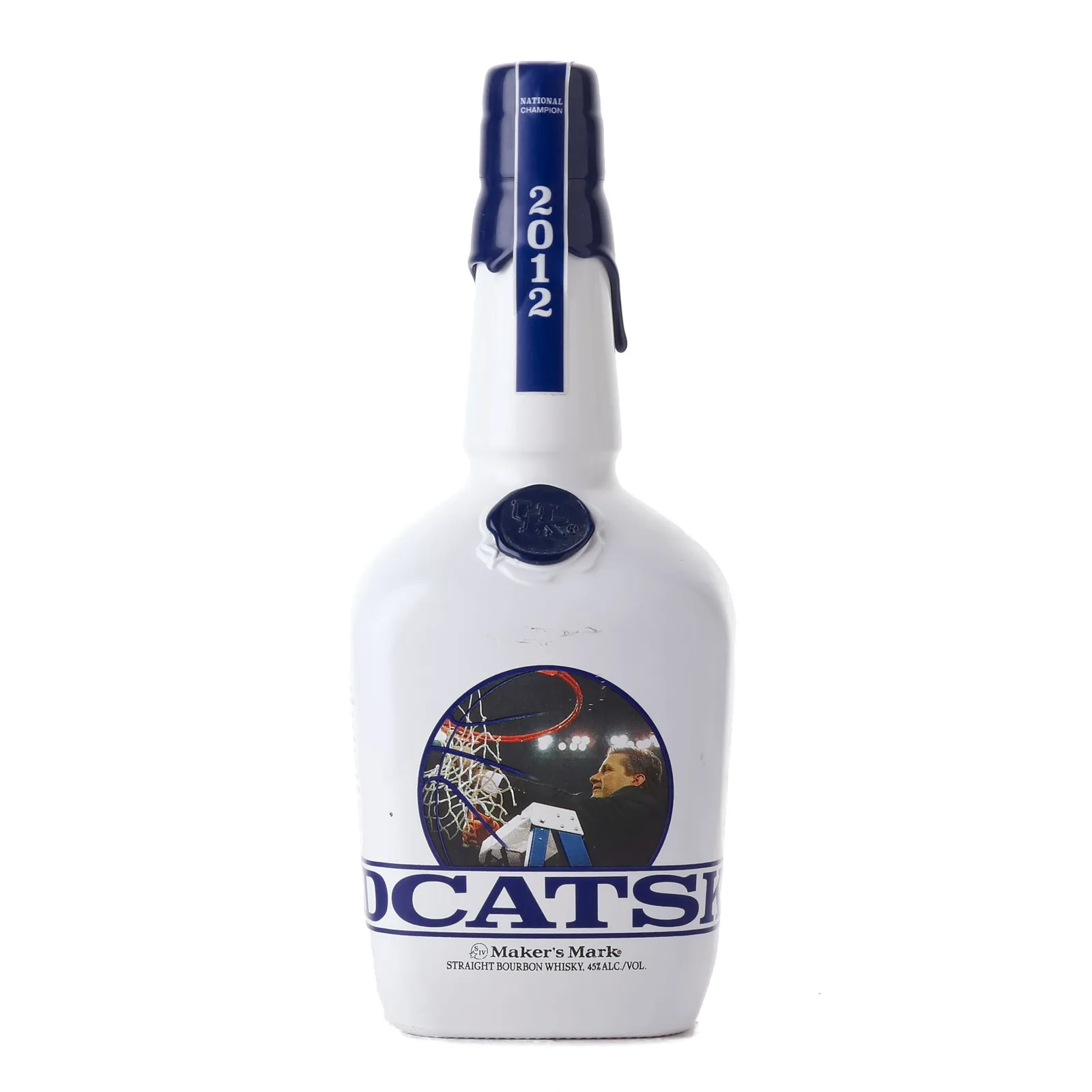Maker's Mark Kentucky Wildcats 2012, 2019, 45% whisky bottle