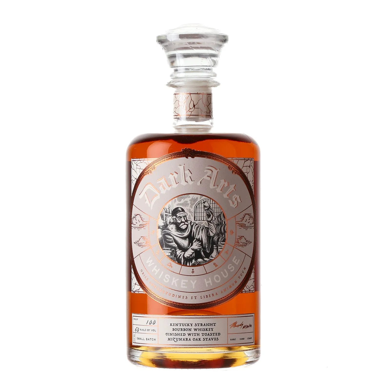 Dark Arts Small Batch No. Mizunara Oak Bourbon, 50% whisky bottle