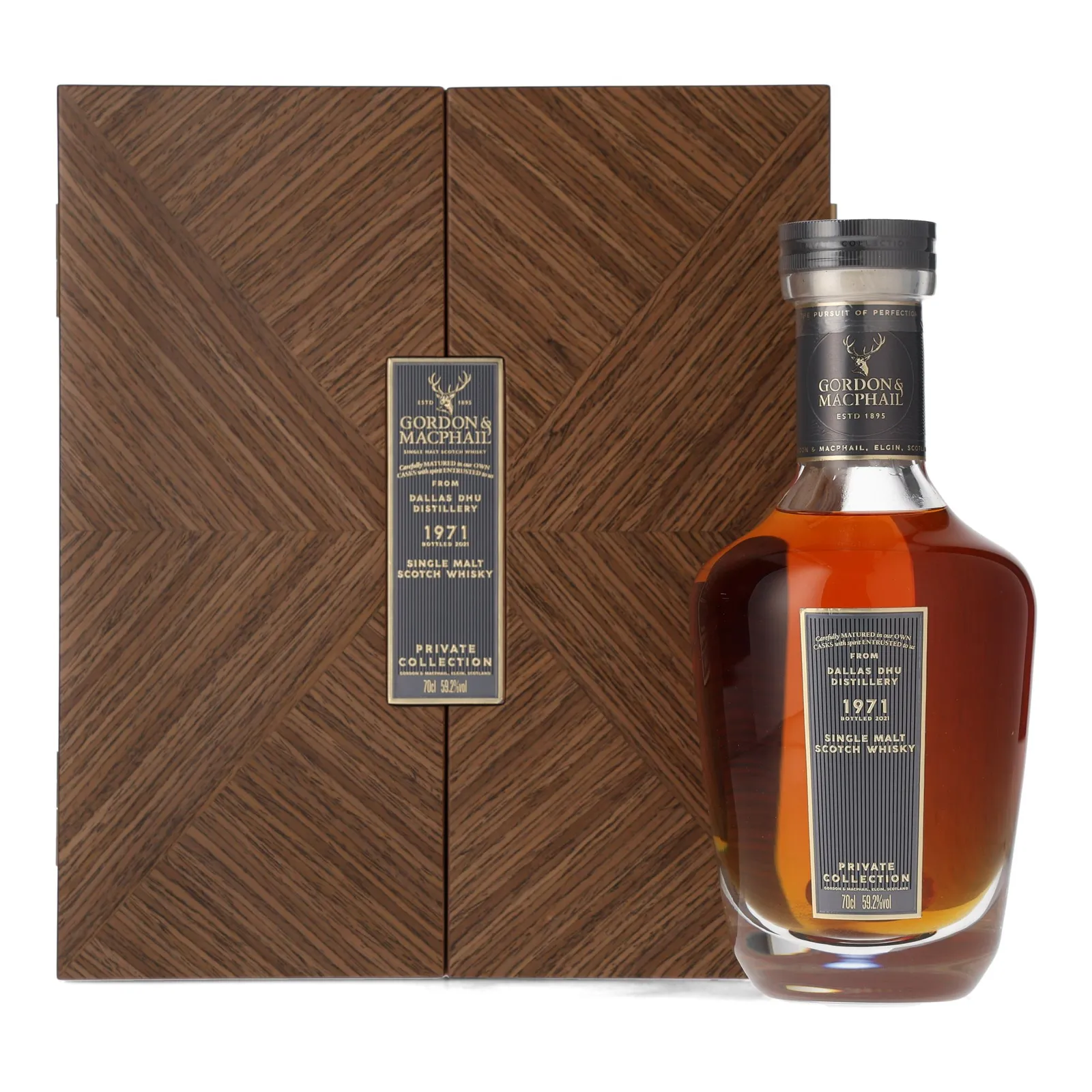 Dallas Dhu Private Collection 50 Year Old, Refill Sherry Cask, Cask #694, 1971, Gordon & MacPhail, 59.2% whisky bottle