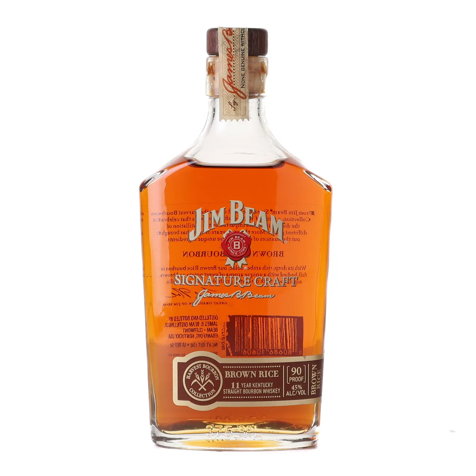Jim Beam Signature Craft Harvest Bourbon Collection Brown Rice 11 Year Old, 2014, 45% whisky bottle