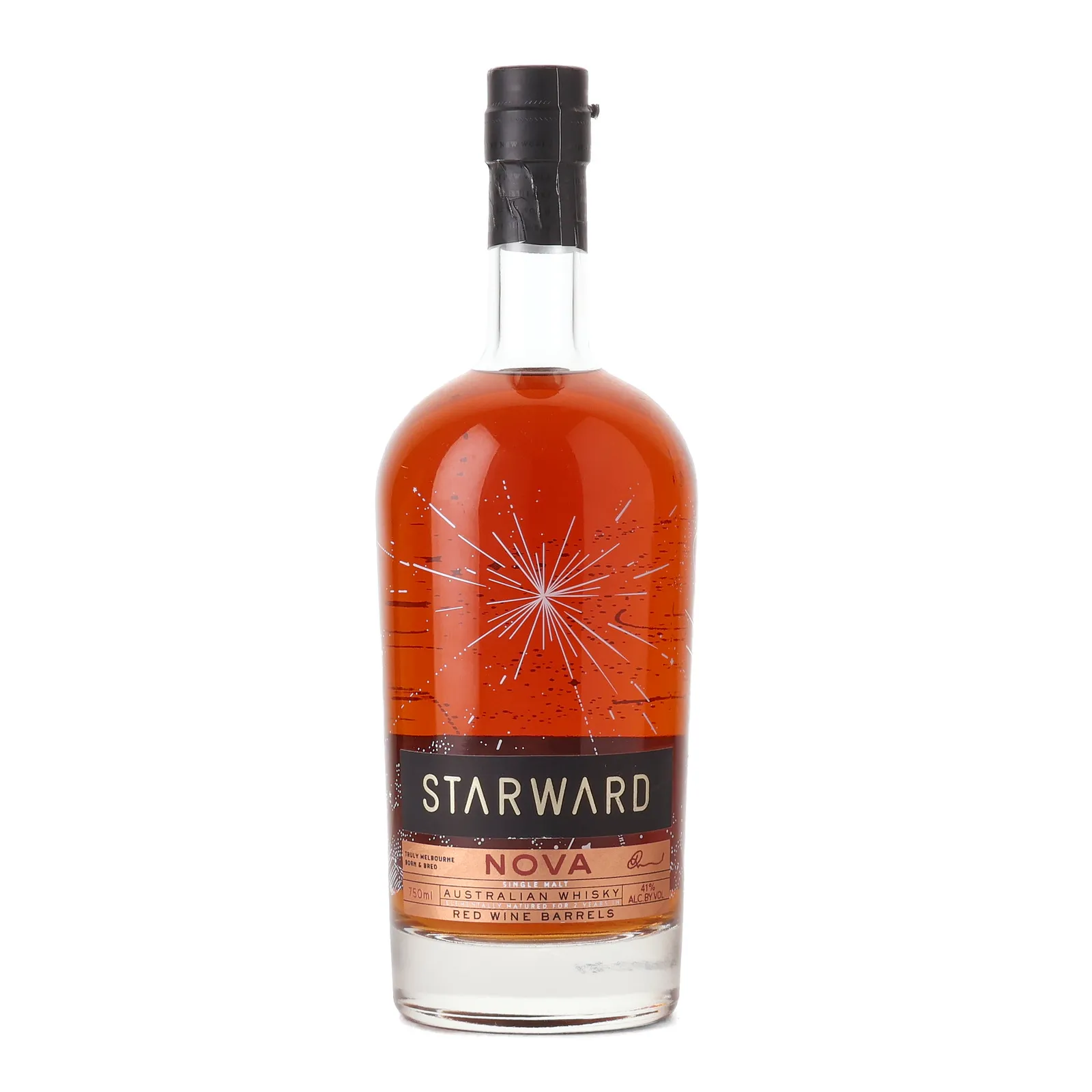 Starward Nova 2 Year Old, Red Wine Cask, 41% whisky bottle