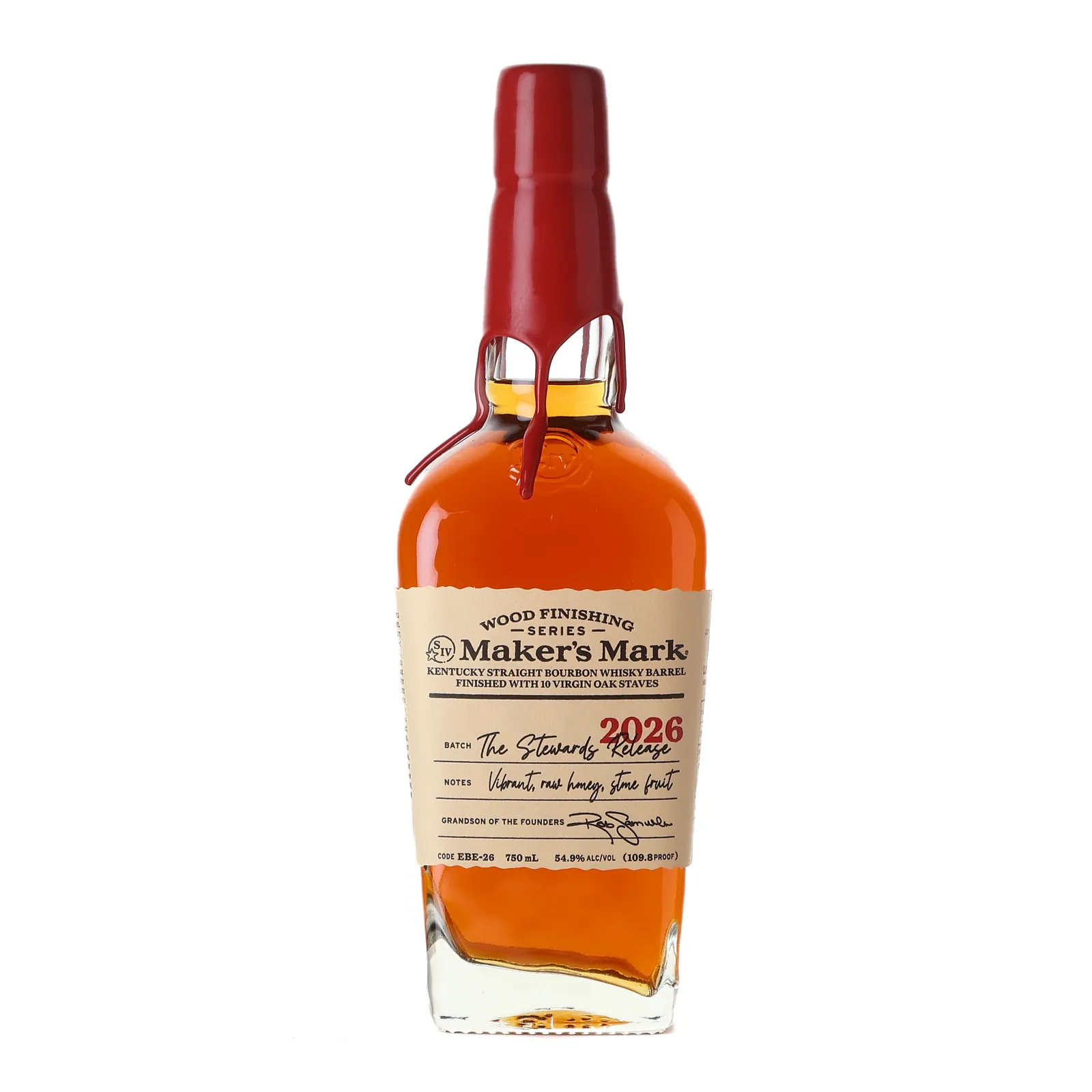 Maker's Mark Wood Finishing Series: The Stewards Release, Batch No. EBE-26, 2026, 54.9% whisky bottle