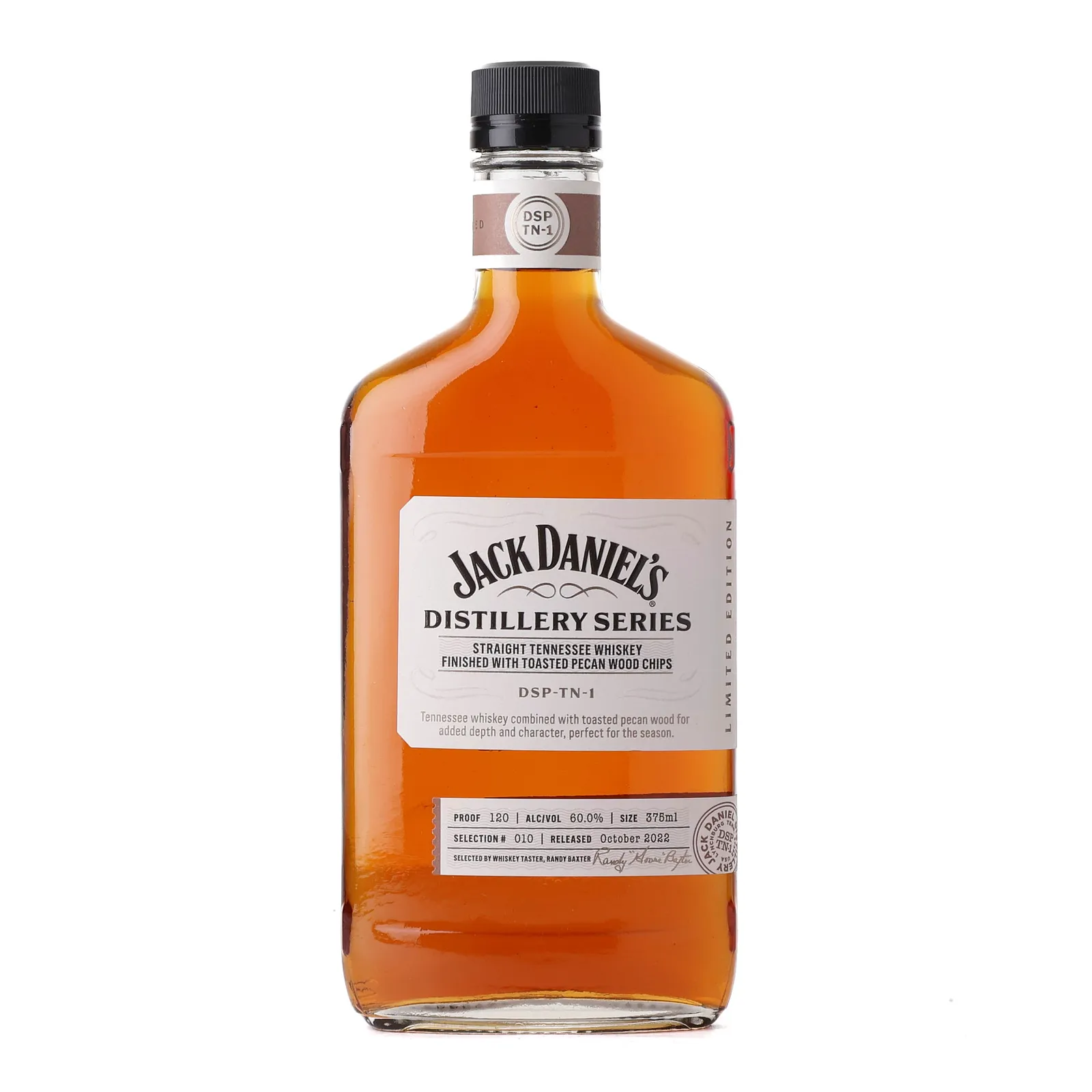 Jack Daniel's Distillery Series Toasted Pecan Wood Chips Finish, Selection No. 10, 2022, 60% whisky bottle