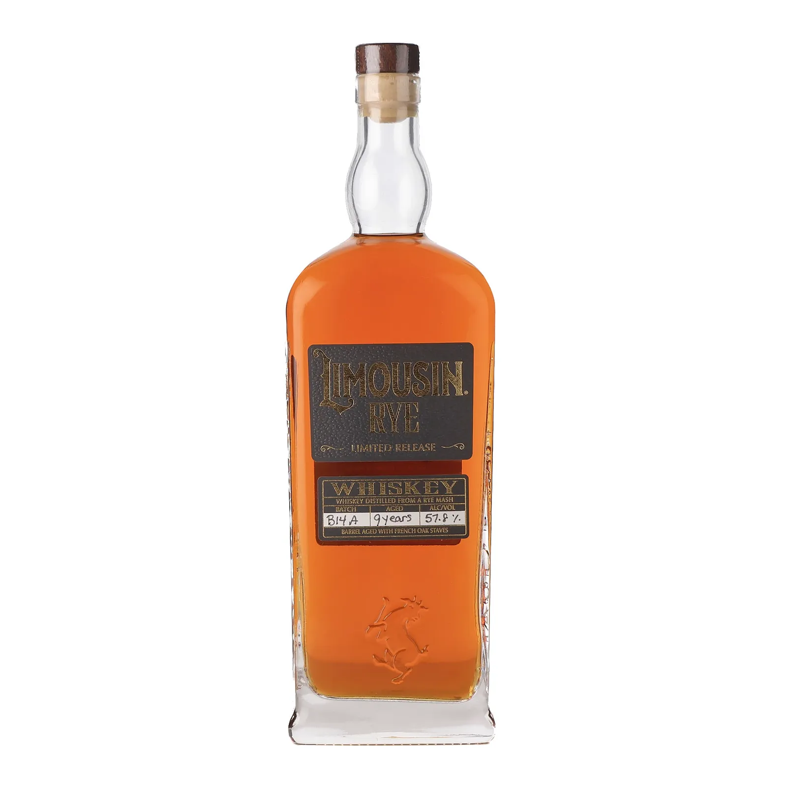 Dancing Goat Limousin Rye 9 Year Old, French Oak Cask, Batch No. B14 A, 57.8% whisky bottle