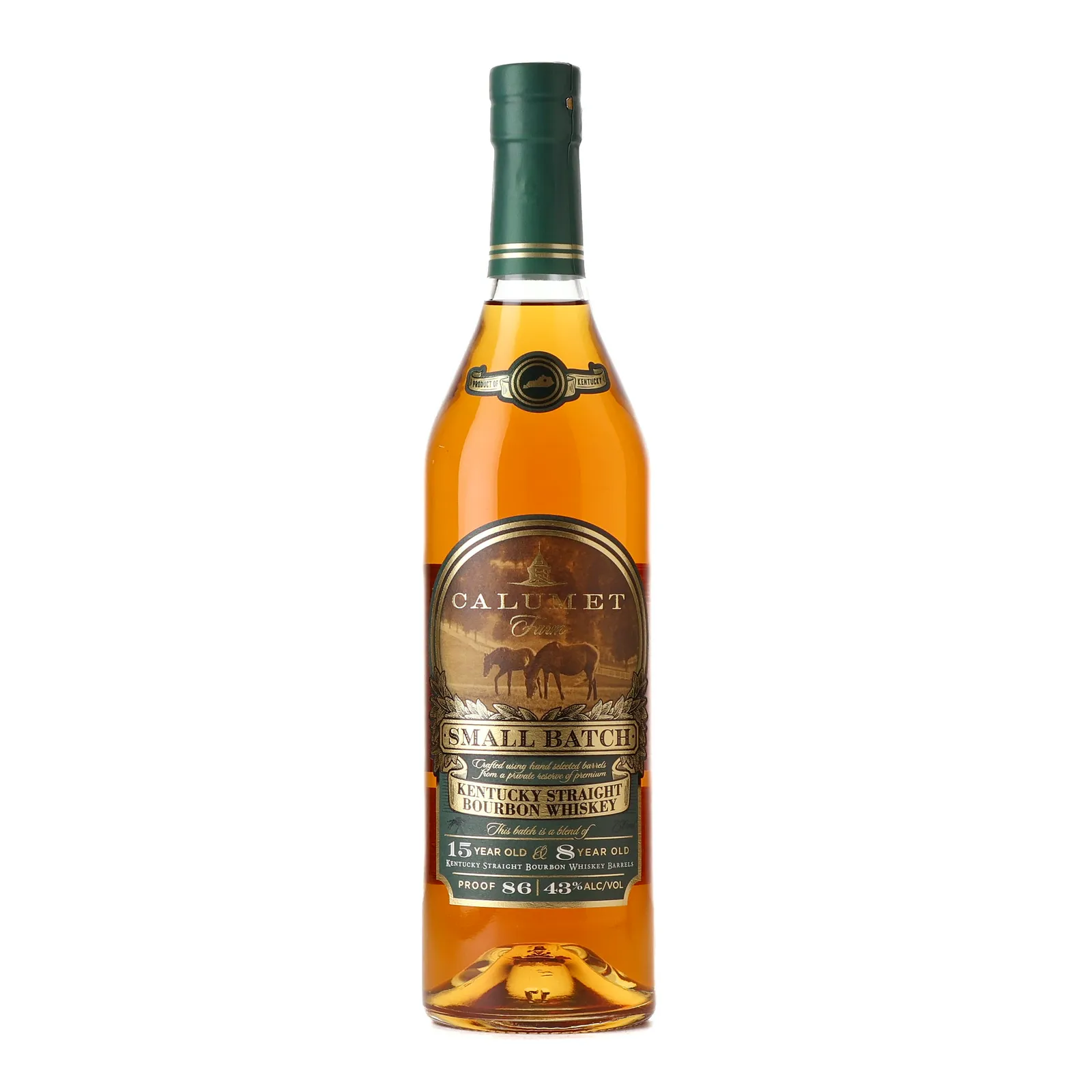 Calumet Farm Small Batch No. Rye, 43% whisky bottle