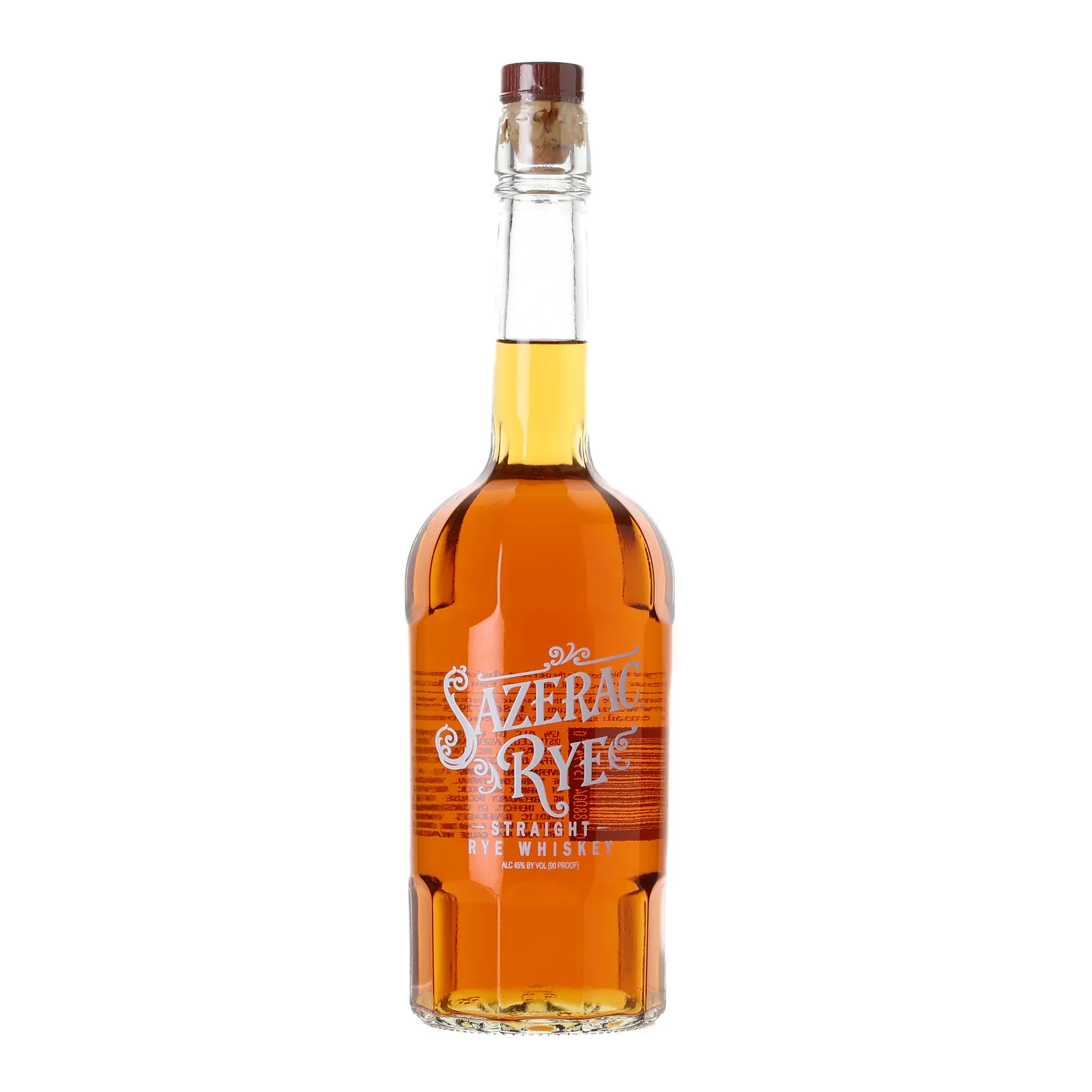 Sazerac Rye 6 Year Old, New Charred American Oak Cask, 45% whisky bottle