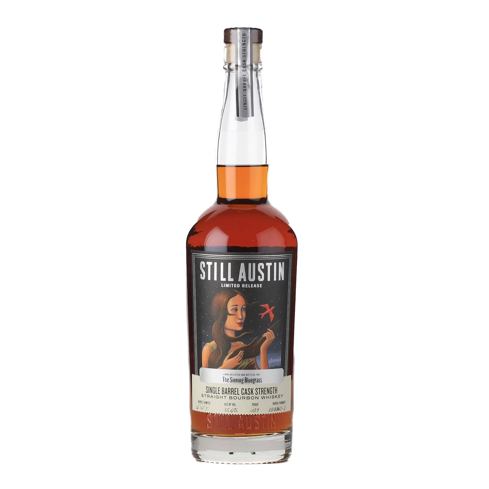 Still Austin Single Barrel Cask Strength Straight Bourbon Whiskey, Cask #20180612-2, 2025, 2 Year Old, 55.5% whisky bottle
