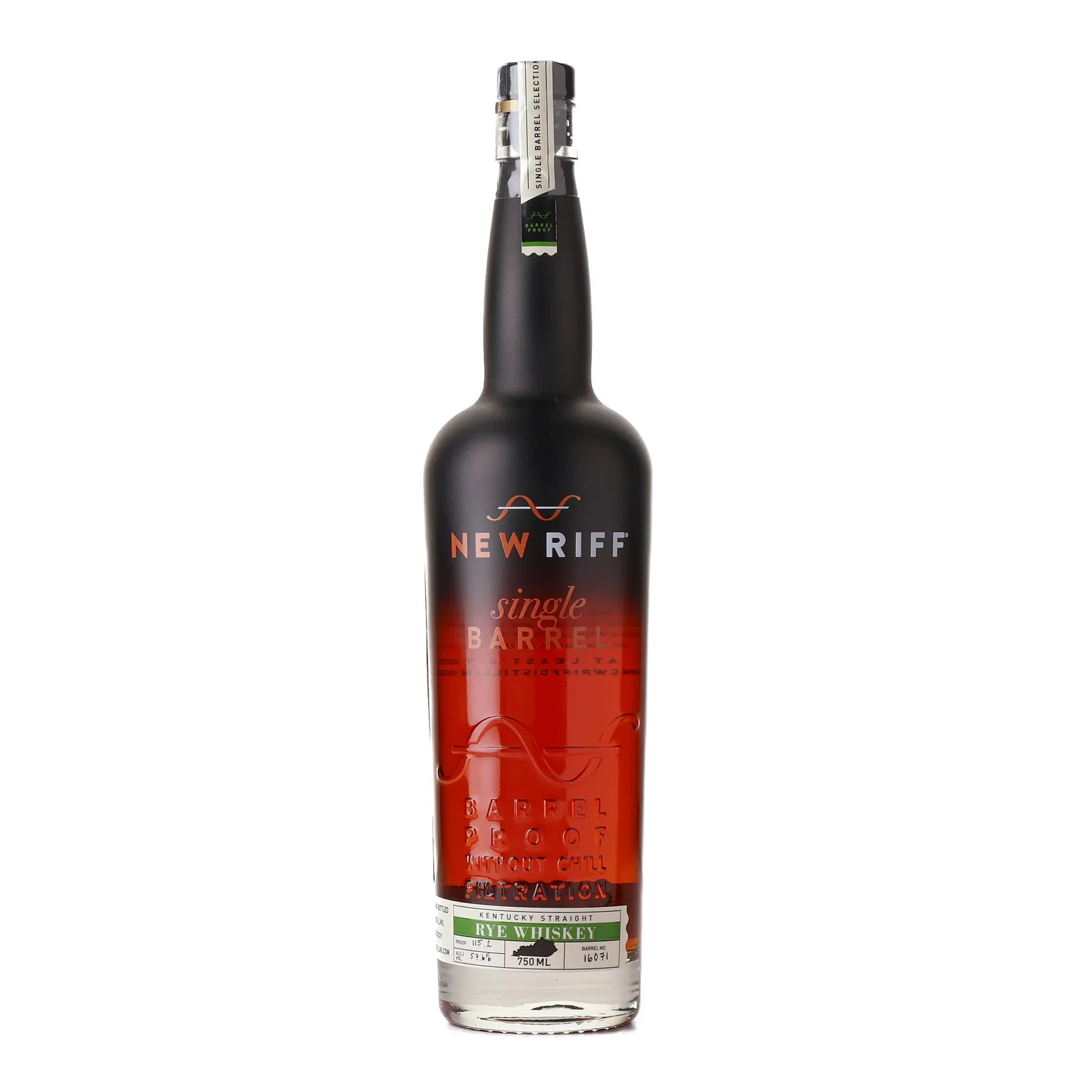 New Riff Rye 'Wine Merchant' Private Barrel Selection 4 Year Old, New Charred Oak Cask, Cask #16071, 2023, 57.6% whisky bottle
