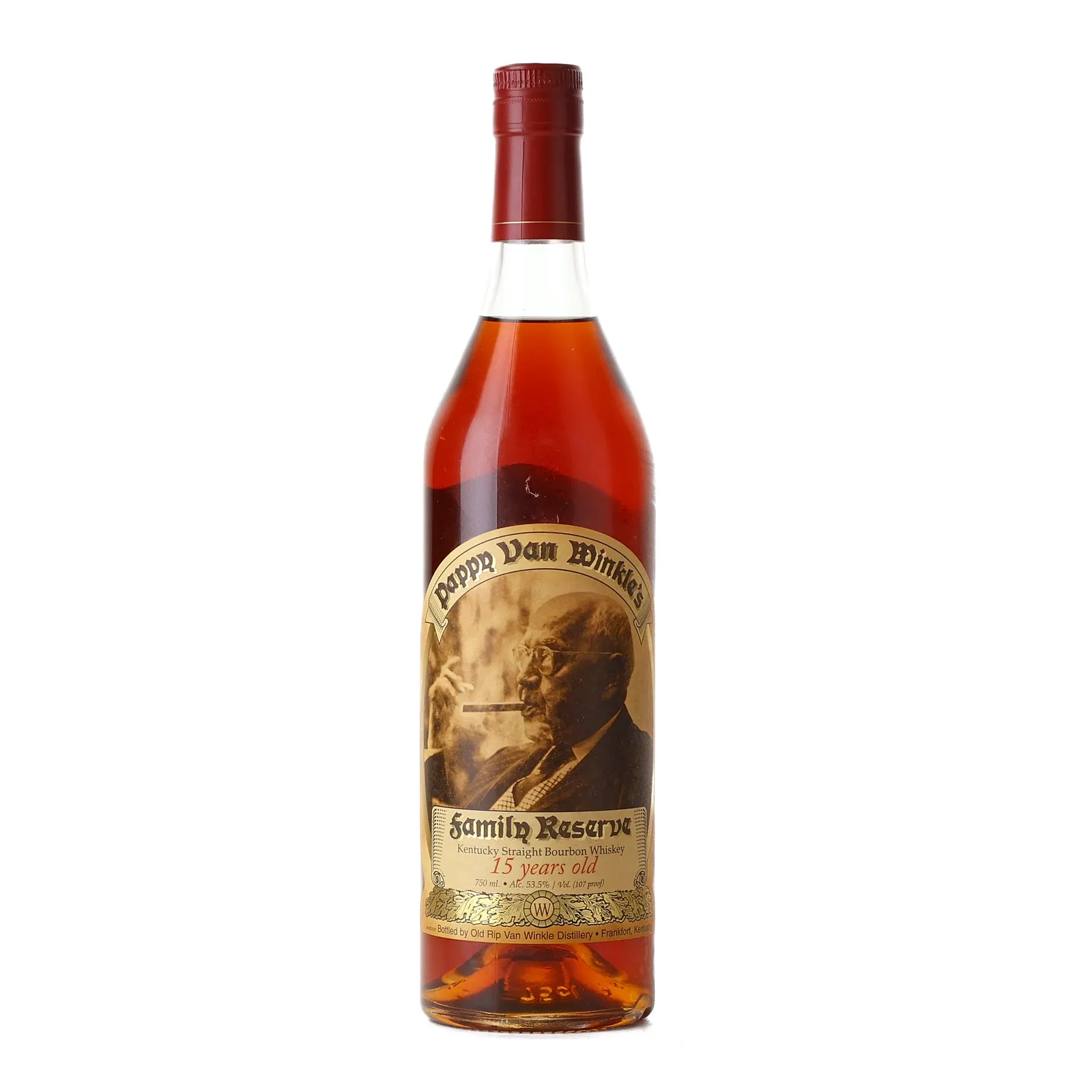 Pappy Van Winkle Family Reserve 15 Year Old, New Charred Oak Cask, 2017, 53.5% whisky bottle
