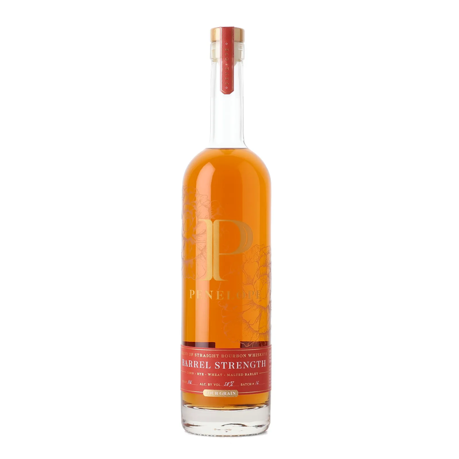 Penelope Four Grain Barrel Strength 4 Year Old, Batch No. 16, 58% whisky bottle