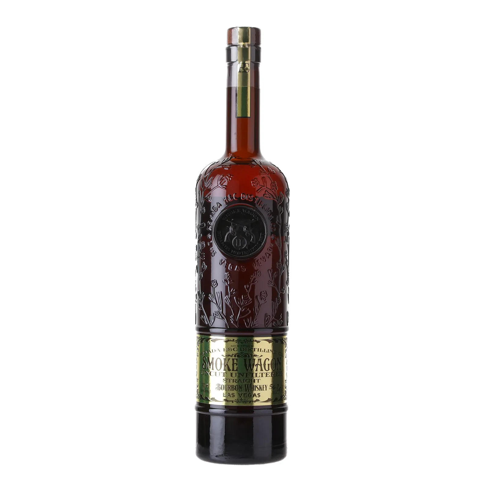 Smoke Wagon Uncut & Unfiltered Bourbon, New Charred Oak Cask, Batch No. 64, 2021, 56.2% whisky bottle