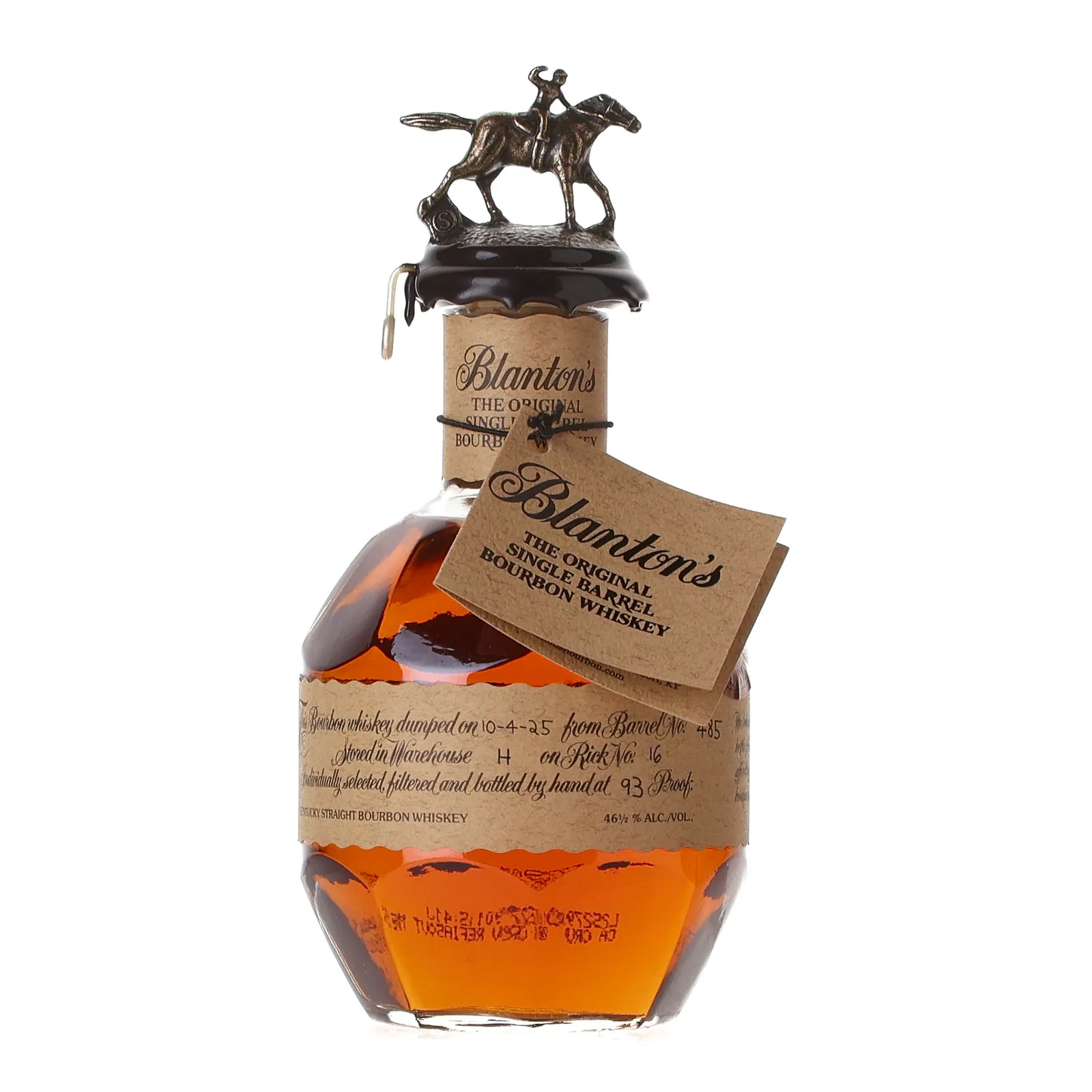 Blanton's Single Barrel, Cask #485, 2025, 46.5% whisky bottle