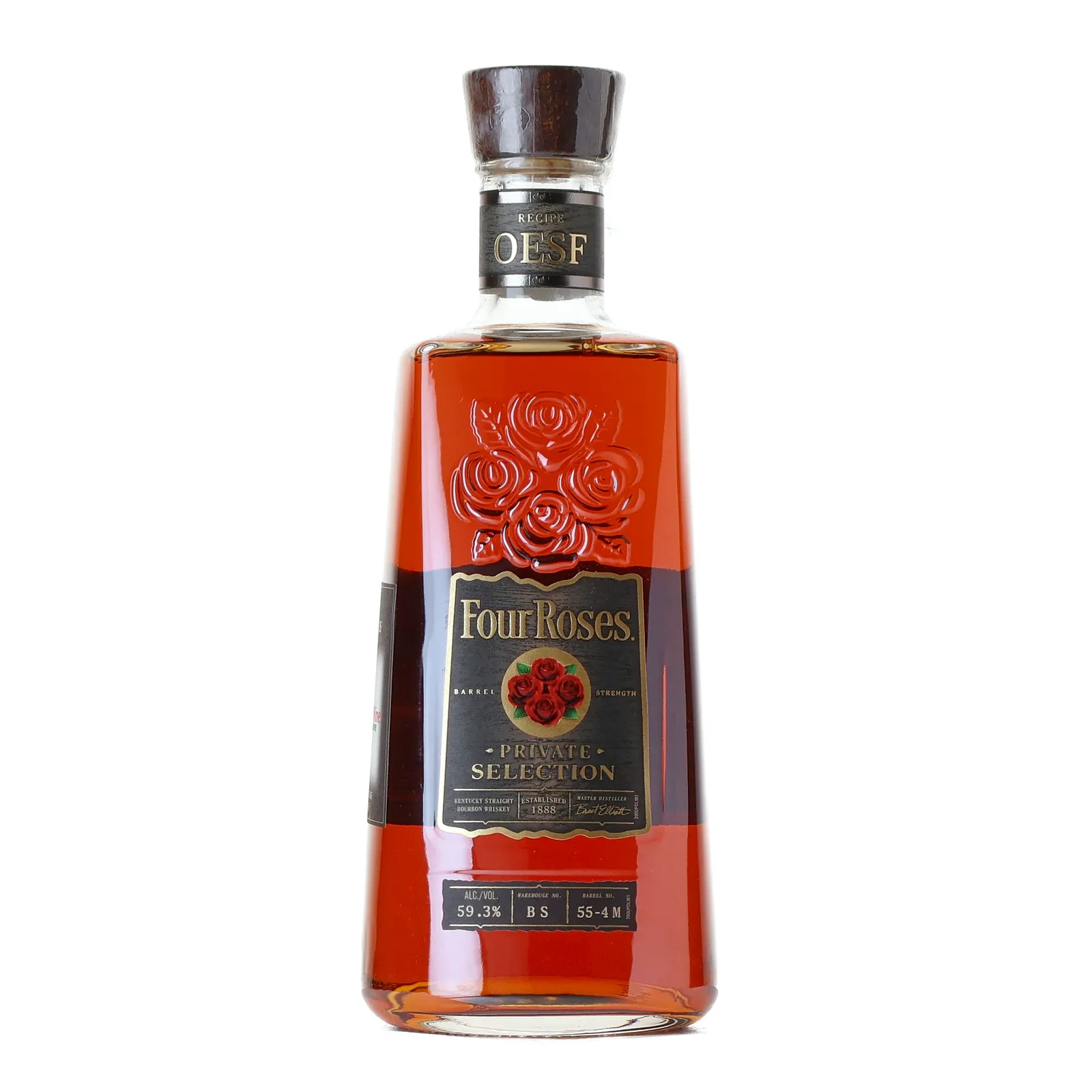 Four Roses Barrel Strength OESF 10 Year Old, Cask #55-4M, Total Wine & More, 59.3% whisky bottle