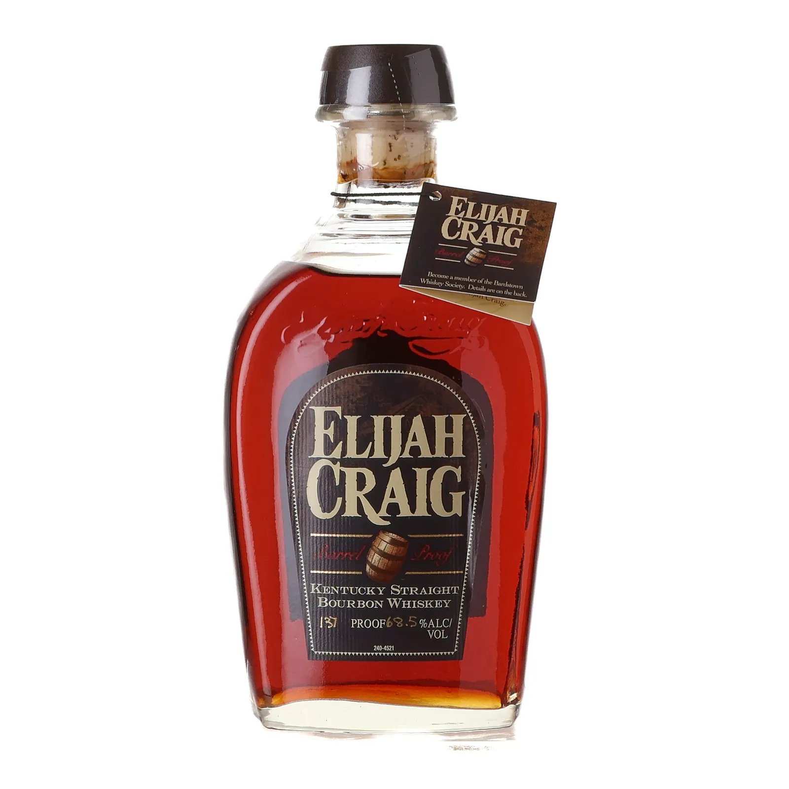 Elijah Craig Barrel Proof 12 Year Old, Bourbon Cask, Batch No. B713, 2013, 68.5% whisky bottle