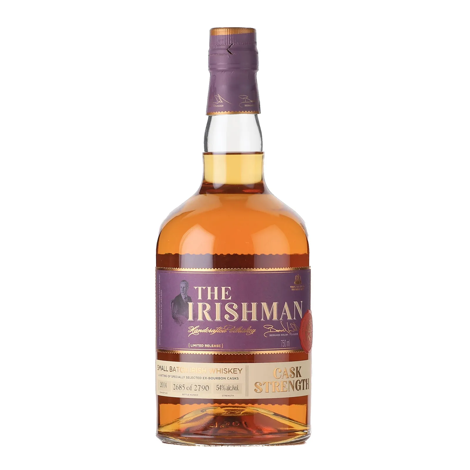 Irishman Cask Strength, Bourbon Cask, 2014, 54%, 75cl whisky bottle