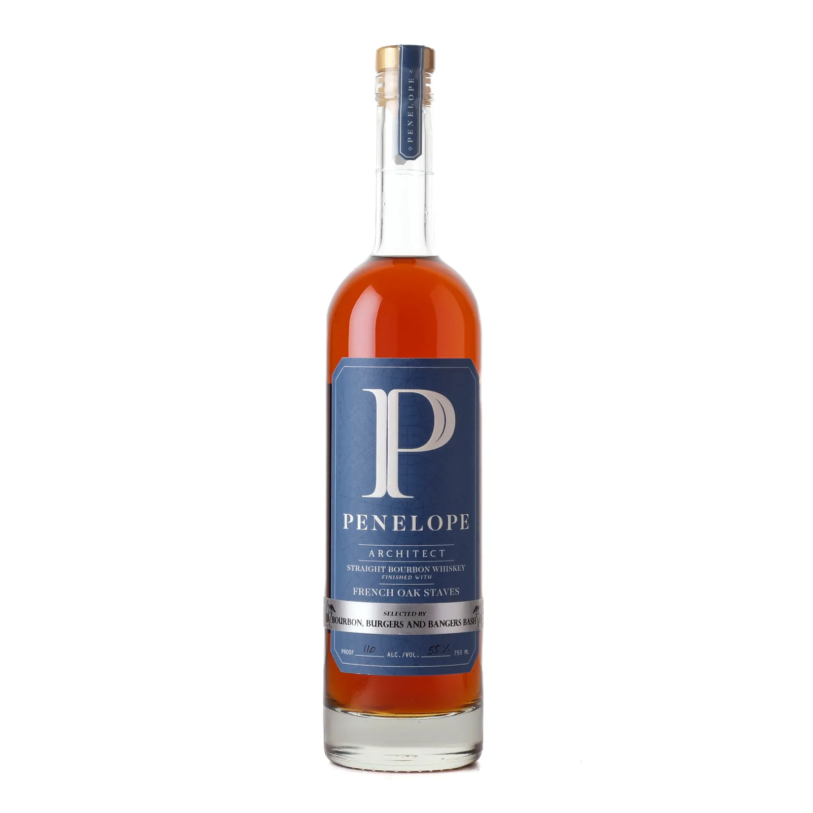 Penelope Architect Bourbon, Burgers & Bangers Bash Private Barrel Selection, French Oak Cask, Build No. 23-1165, 2023, 55% whisky bottle