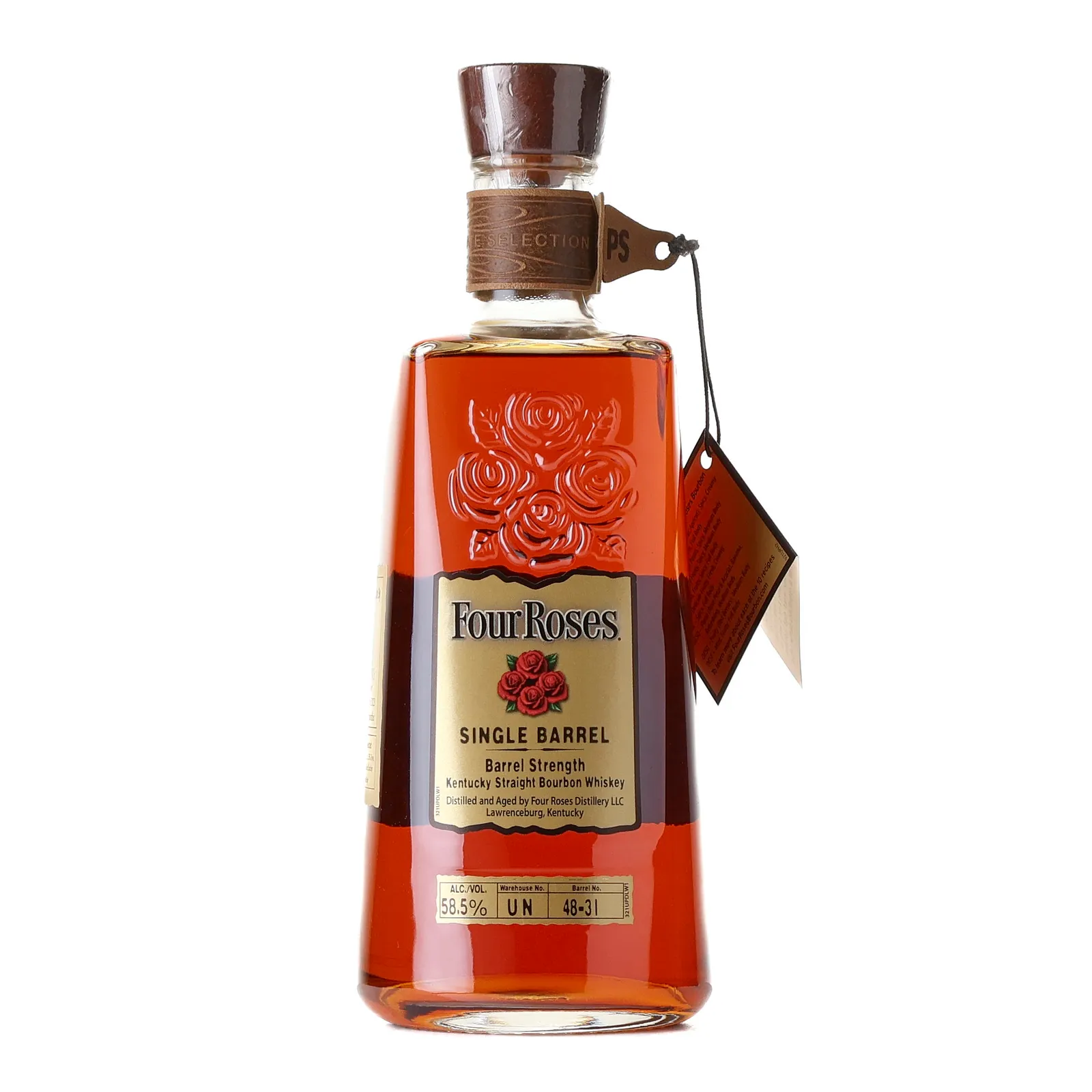 Four Roses Single Barrel Private Selection OBSQ 10 Year Old, Cask #48-3I, 2023, 58.5% whisky bottle